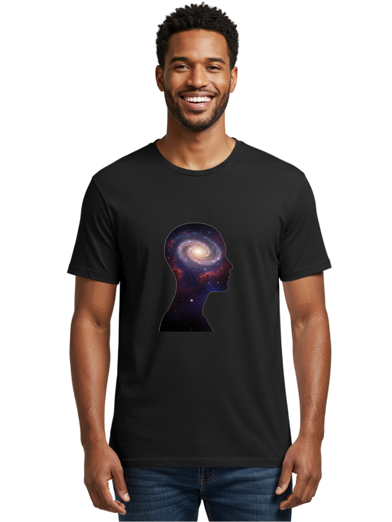 Galaxy-Head Men'S Graphic Tee, 100% Cotton, Comfortable Casual Summer Wear, Machine Washable, Vintage Camera, Old Camera, Antique Camera, Black Camera, Classic Photography, Photography Equipment, Nostalgic Device, Film Camera, Camera Art Bag510
