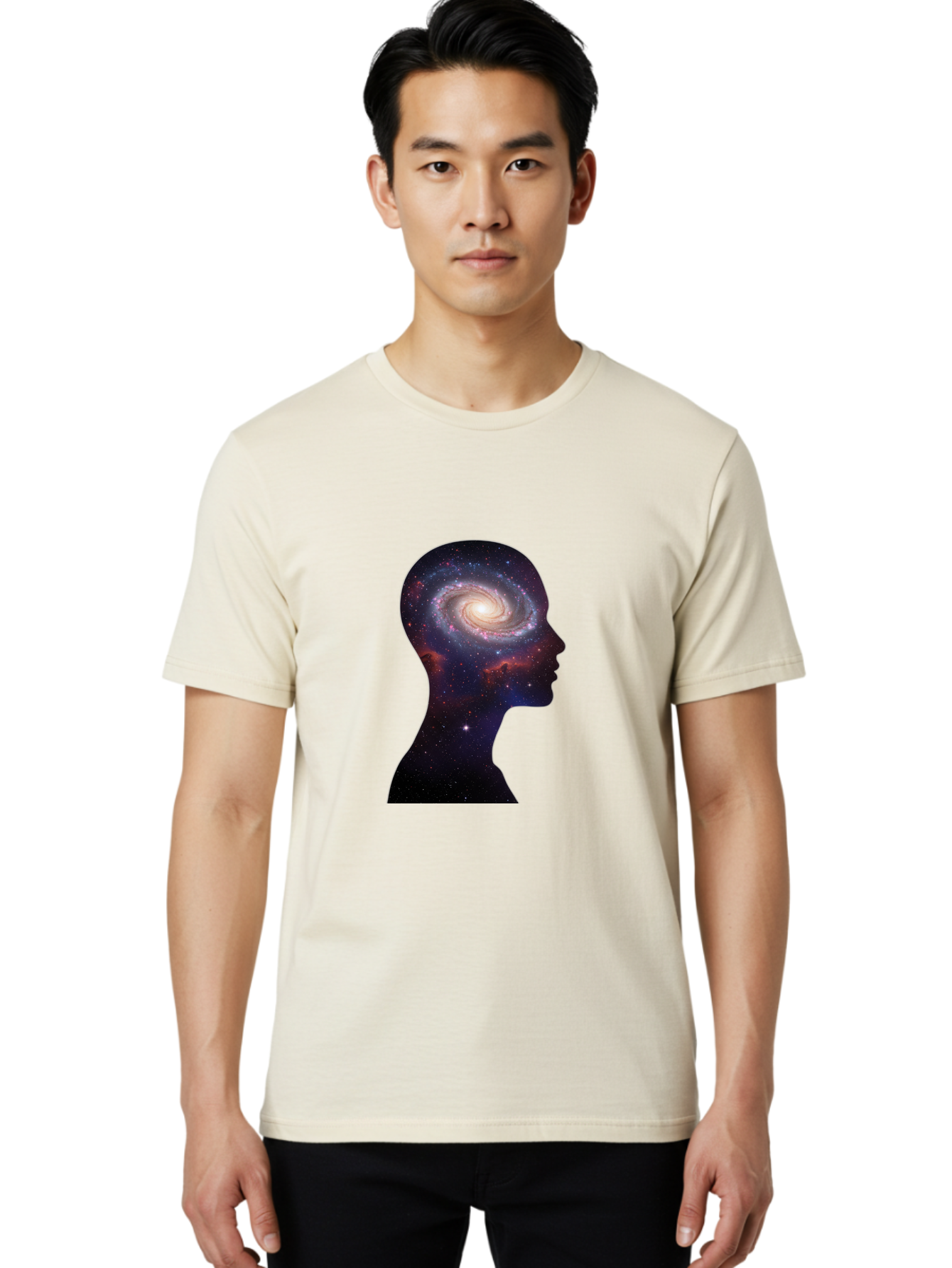 Galaxy-Head Men'S Graphic Tee, 100% Cotton, Comfortable Casual Summer Wear, Machine Washable, Vintage Camera, Old Camera, Antique Camera, Black Camera, Classic Photography, Photography Equipment, Nostalgic Device, Film Camera, Camera Art Bag510