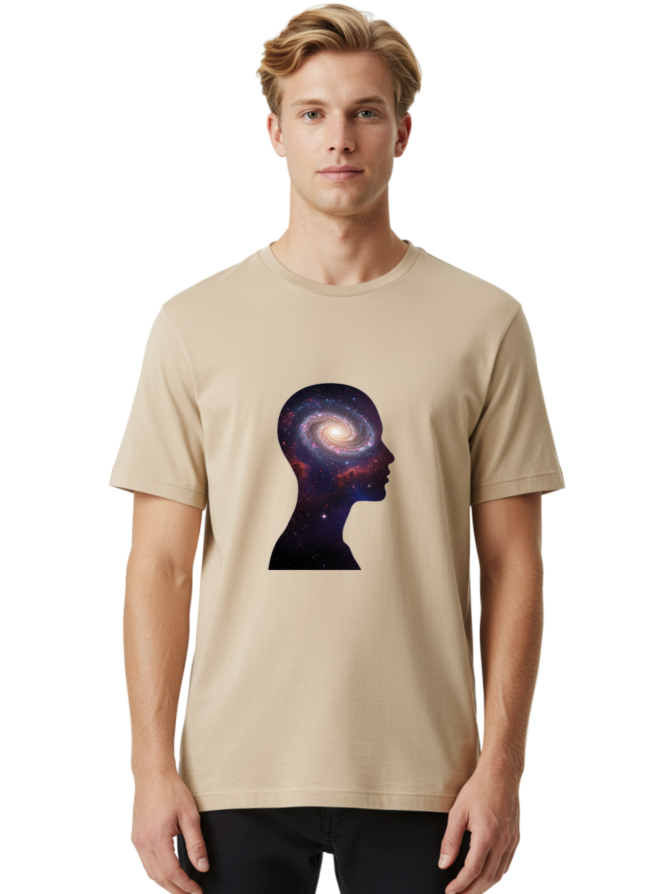 Galaxy-Head Men'S Graphic Tee, 100% Cotton, Comfortable Casual Summer Wear, Machine Washable, Vintage Camera, Old Camera, Antique Camera, Black Camera, Classic Photography, Photography Equipment, Nostalgic Device, Film Camera, Camera Art Bag510