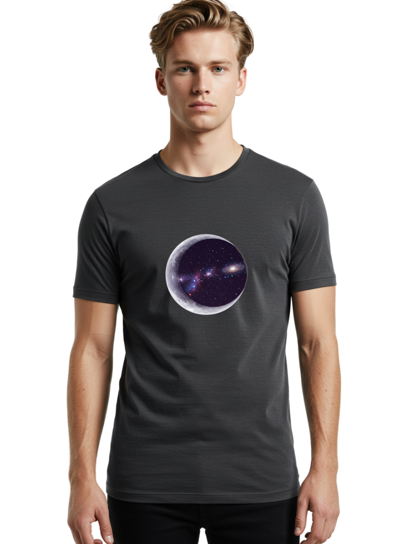Galaxy-Moon Men'S Graphic Tee, 100% Cotton, Comfortable Casual Summer Wear, Machine Washable, Vintage Camera, Old Camera, Antique Camera, Black Camera, Classic Photography, Photography Equipment, Nostalgic Device, Film Camera, Camera Art Bag511
