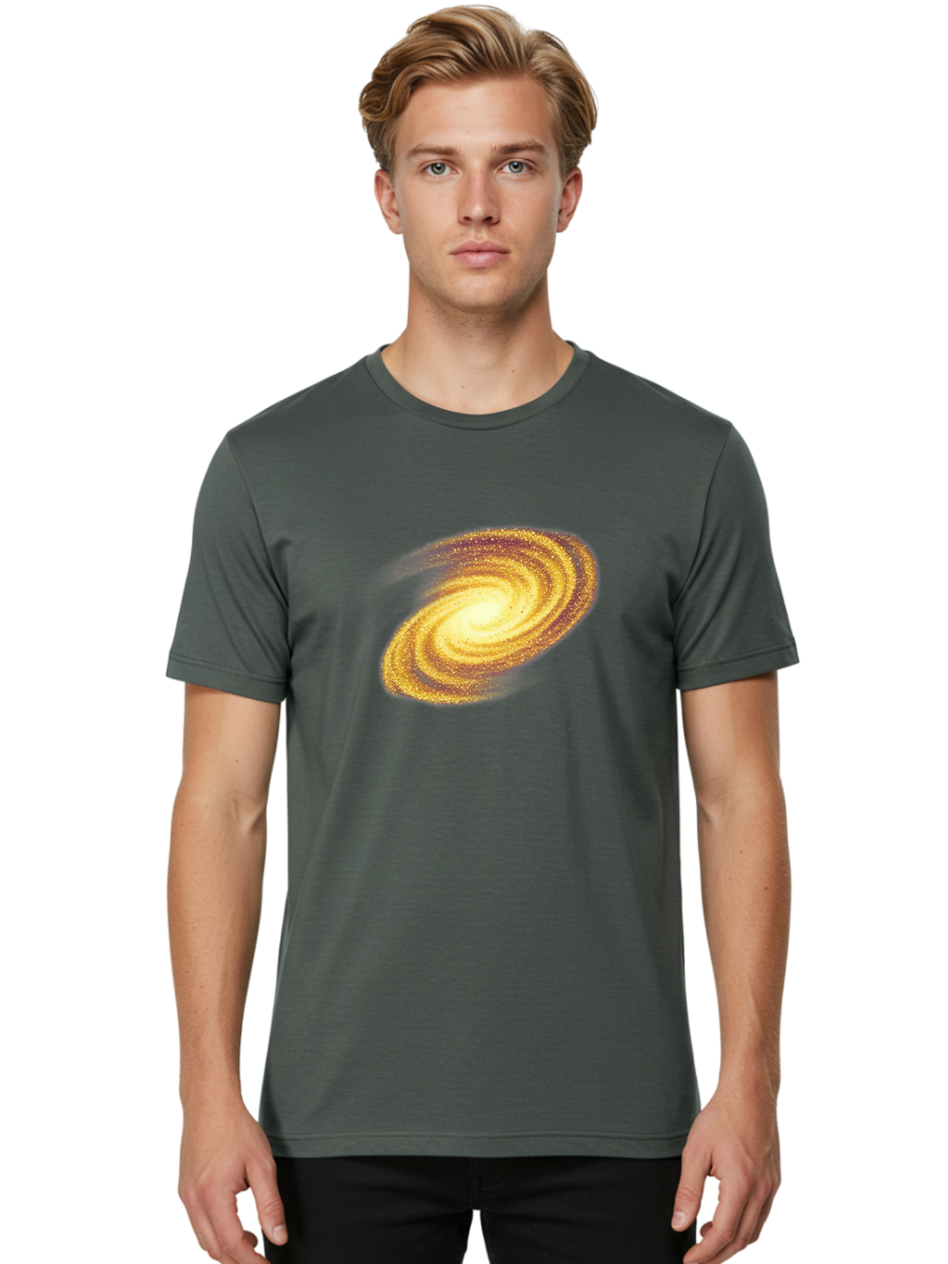 Galaxy Men'S Graphic Tee, 100% Cotton, Comfortable Casual Summer Wear, Machine Washable, Vintage Camera, Old Camera, Antique Camera, Black Camera, Classic Photography, Photography Equipment, Nostalgic Device, Film Camera, Camera Art Bag512