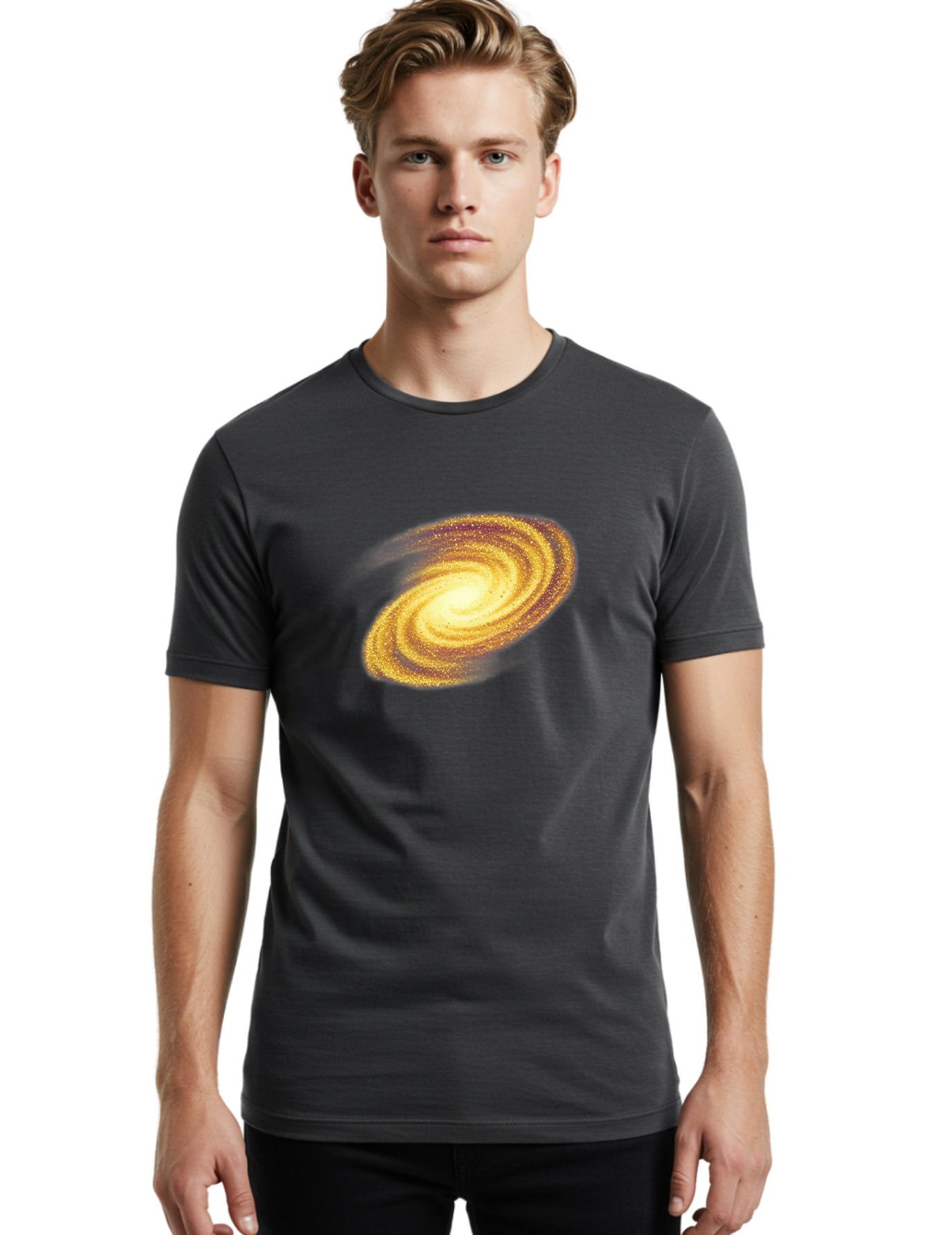 Galaxy Men'S Graphic Tee, 100% Cotton, Comfortable Casual Summer Wear, Machine Washable, Vintage Camera, Old Camera, Antique Camera, Black Camera, Classic Photography, Photography Equipment, Nostalgic Device, Film Camera, Camera Art Bag512