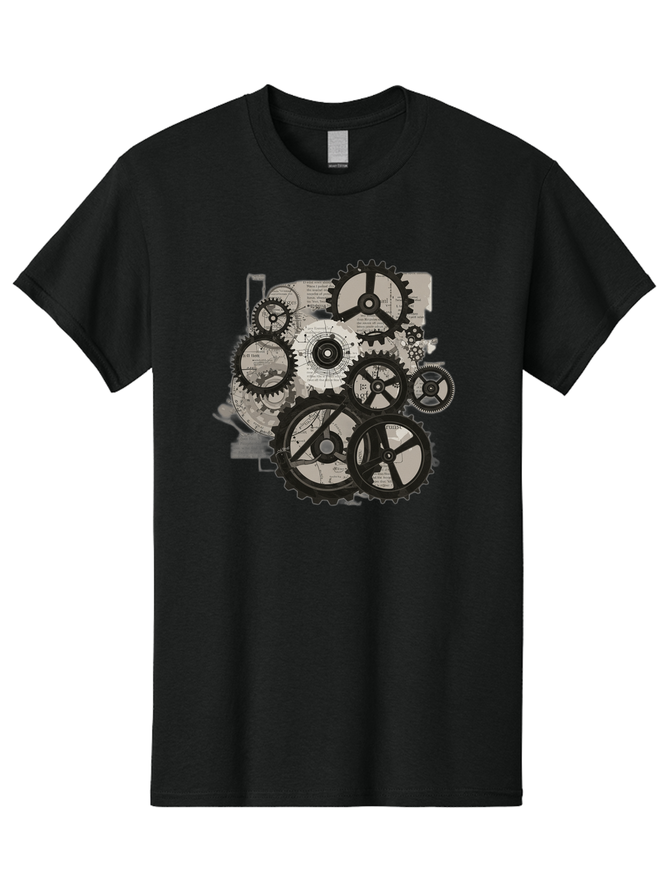 Gears-And-Mechanisms Men'S Graphic Tee, 100% Cotton, Comfortable Casual Summer Wear, Machine Washable, Vintage Camera, Old Camera, Antique Camera, Black Camera, Classic Photography, Photography Equipment, Nostalgic Device, Film Camera, Bag513