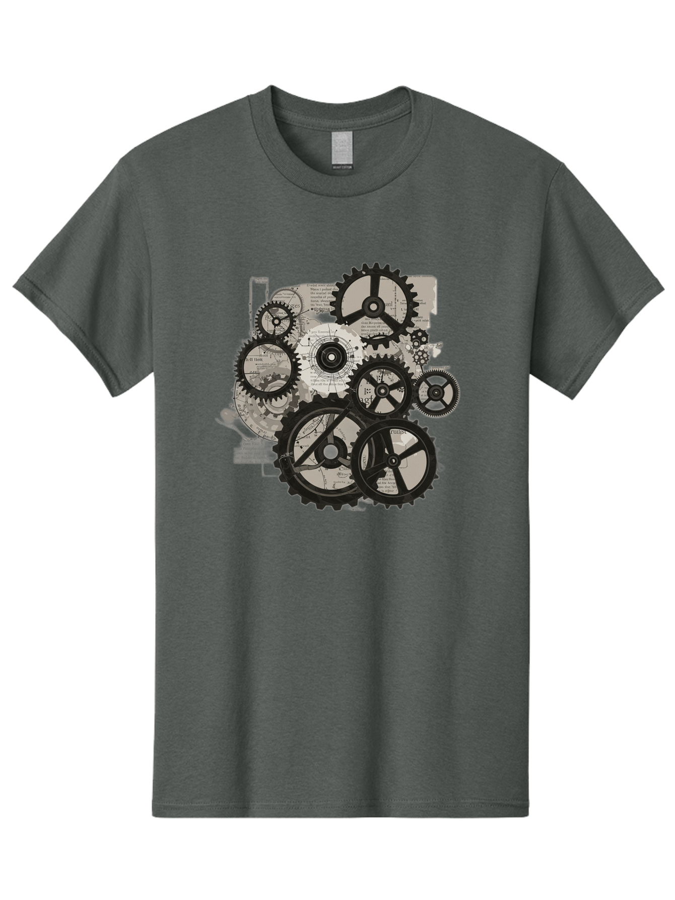 Gears-And-Mechanisms Men'S Graphic Tee, 100% Cotton, Comfortable Casual Summer Wear, Machine Washable, Vintage Camera, Old Camera, Antique Camera, Black Camera, Classic Photography, Photography Equipment, Nostalgic Device, Film Camera, Bag513