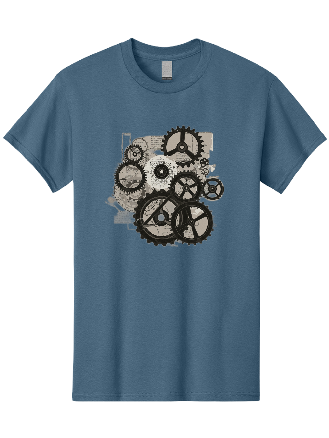 Gears-And-Mechanisms Men'S Graphic Tee, 100% Cotton, Comfortable Casual Summer Wear, Machine Washable, Vintage Camera, Old Camera, Antique Camera, Black Camera, Classic Photography, Photography Equipment, Nostalgic Device, Film Camera, Bag513