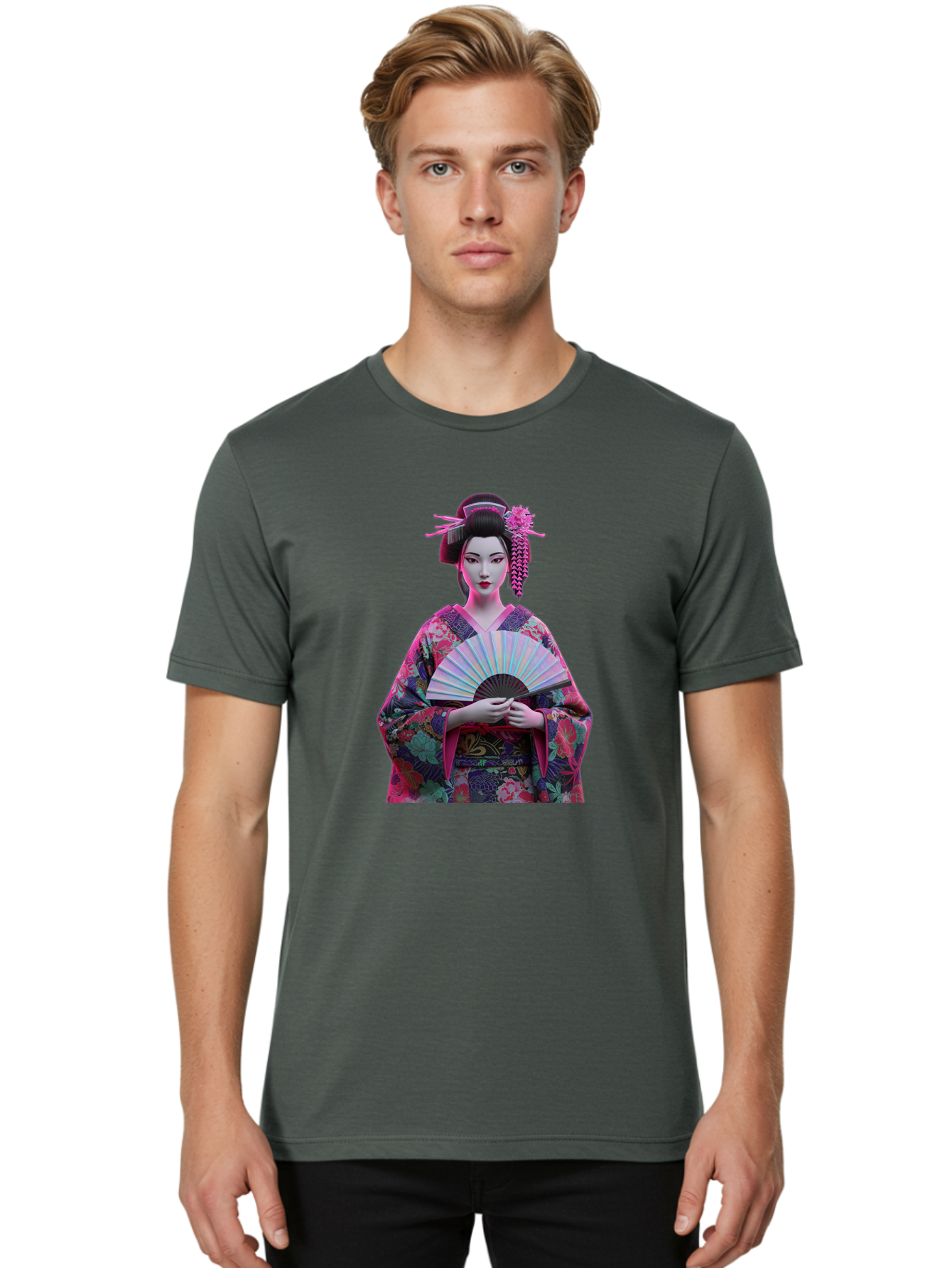 Geisha Men'S Graphic Tee, 100% Cotton, Comfortable Casual Summer Wear, Machine Washable, Vintage Camera, Old Camera, Antique Camera, Black Camera, Classic Photography, Photography Equipment, Nostalgic Device, Film Camera, Camera Art Bag514