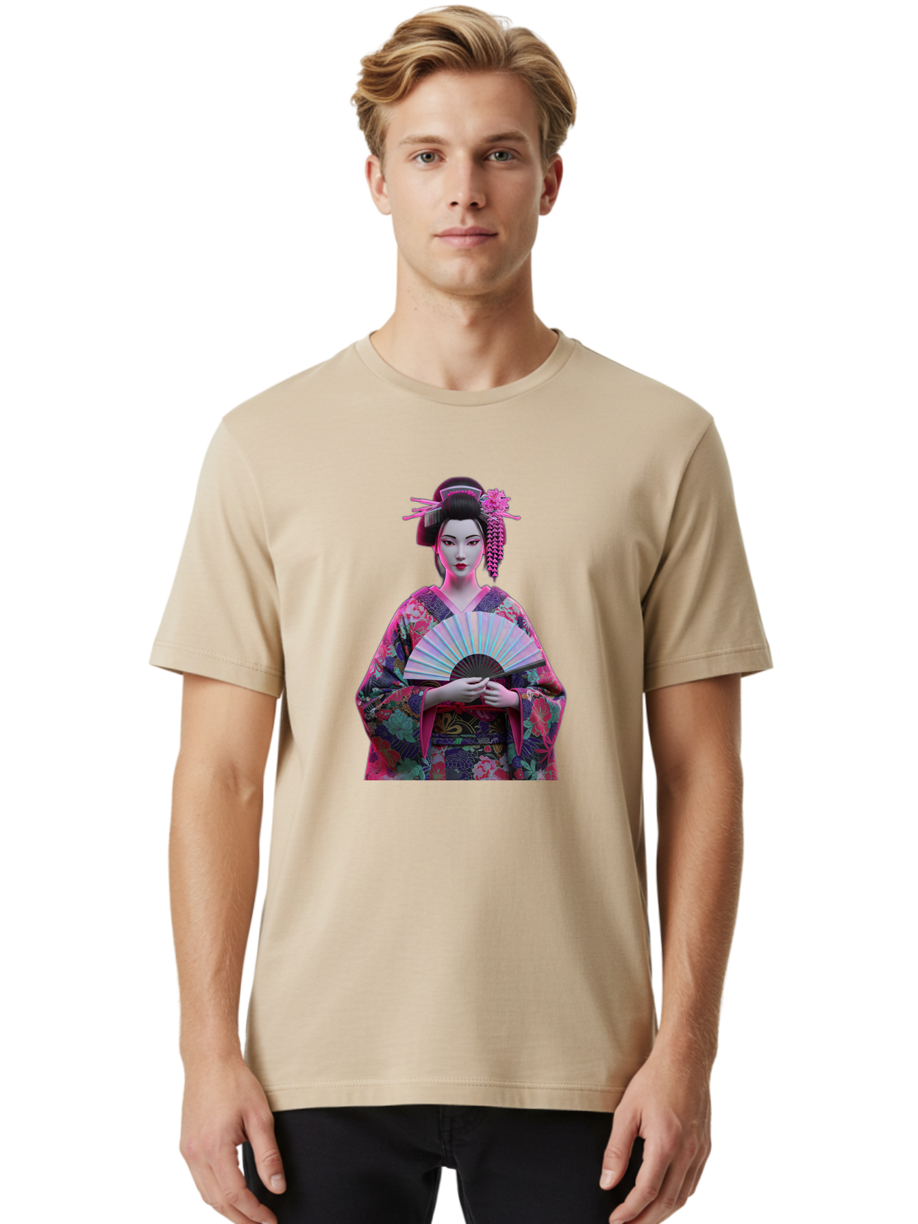 Geisha Men'S Graphic Tee, 100% Cotton, Comfortable Casual Summer Wear, Machine Washable, Vintage Camera, Old Camera, Antique Camera, Black Camera, Classic Photography, Photography Equipment, Nostalgic Device, Film Camera, Camera Art Bag514