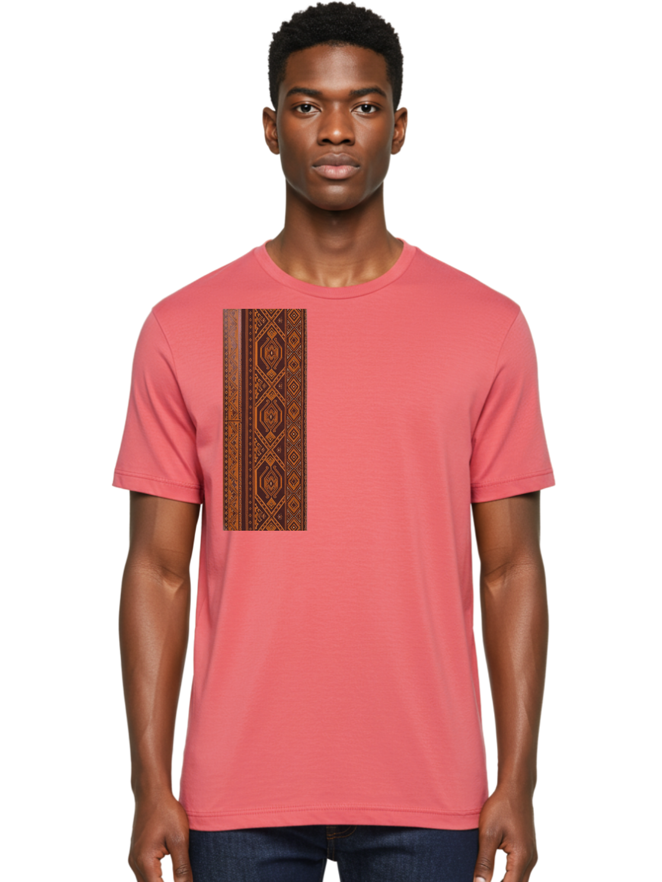 Geometric-Border Men'S Graphic Tee, 100% Cotton, Comfortable Casual Summer Wear, Machine Washable, Vintage Camera, Old Camera, Antique Camera, Black Camera, Classic Photography, Photography Equipment, Nostalgic Device, Film Camera, Camera Art Bag515