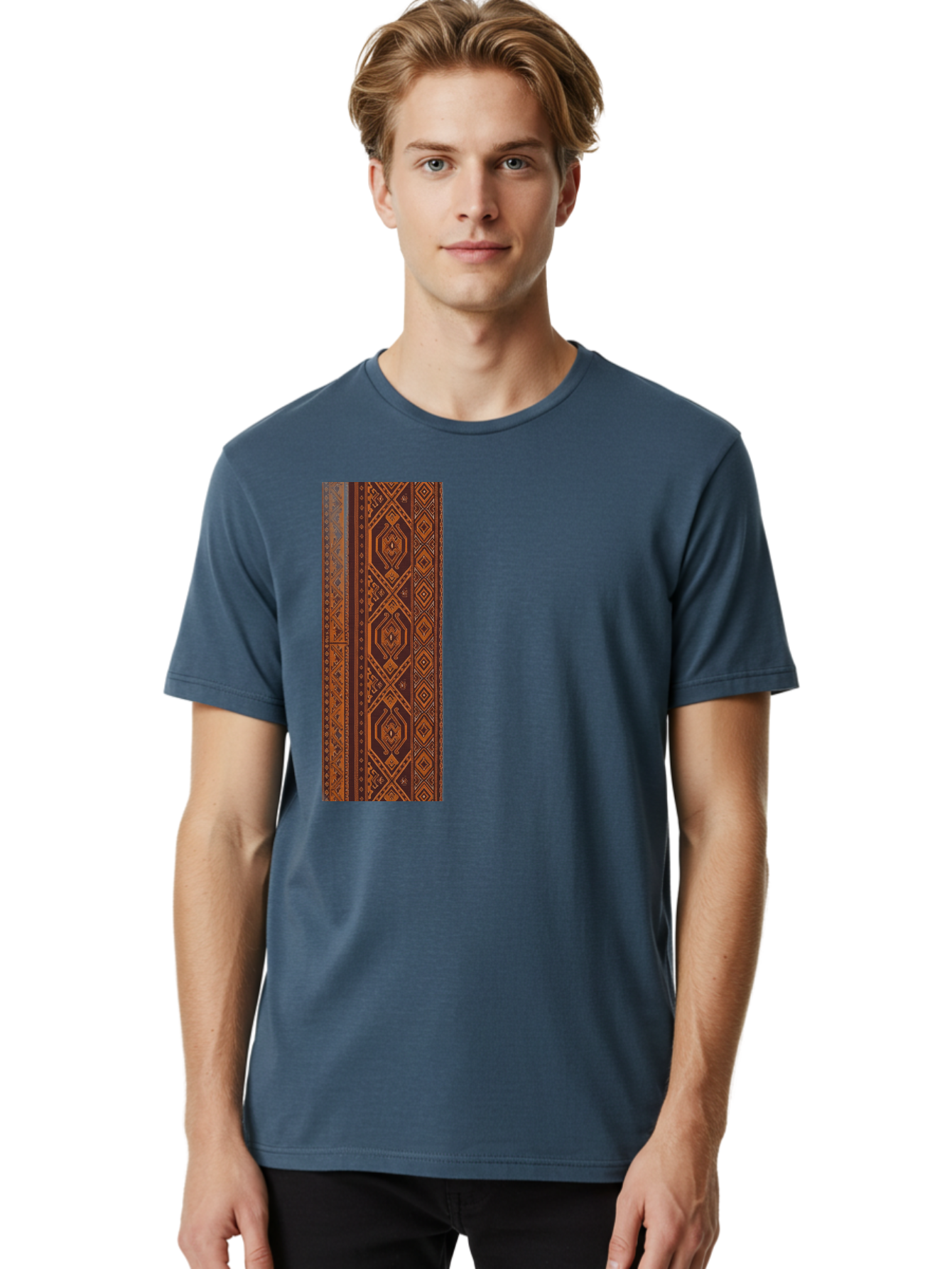Geometric-Border Men'S Graphic Tee, 100% Cotton, Comfortable Casual Summer Wear, Machine Washable, Vintage Camera, Old Camera, Antique Camera, Black Camera, Classic Photography, Photography Equipment, Nostalgic Device, Film Camera, Camera Art Bag515