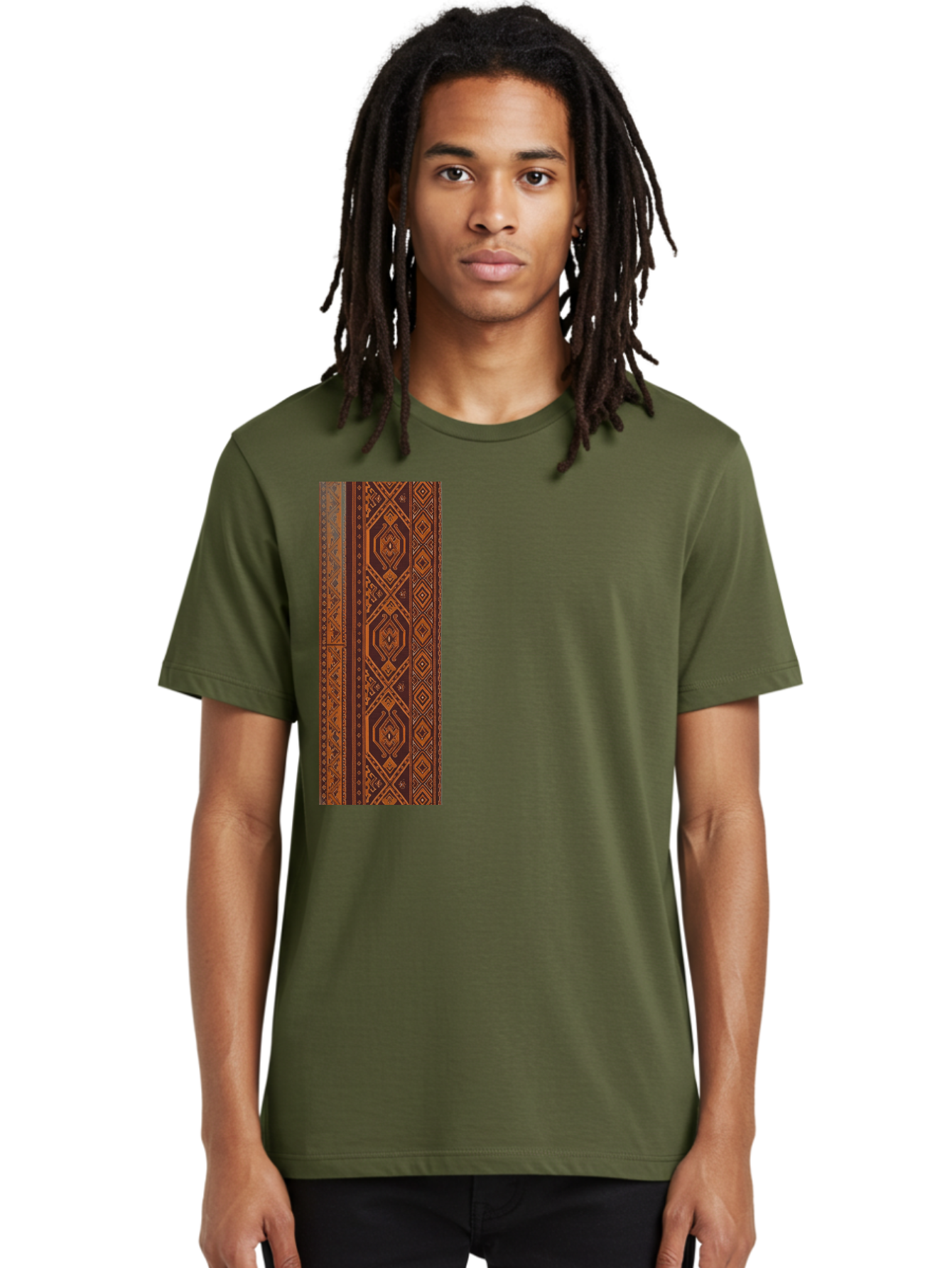 Geometric-Border Men'S Graphic Tee, 100% Cotton, Comfortable Casual Summer Wear, Machine Washable, Vintage Camera, Old Camera, Antique Camera, Black Camera, Classic Photography, Photography Equipment, Nostalgic Device, Film Camera, Camera Art Bag515