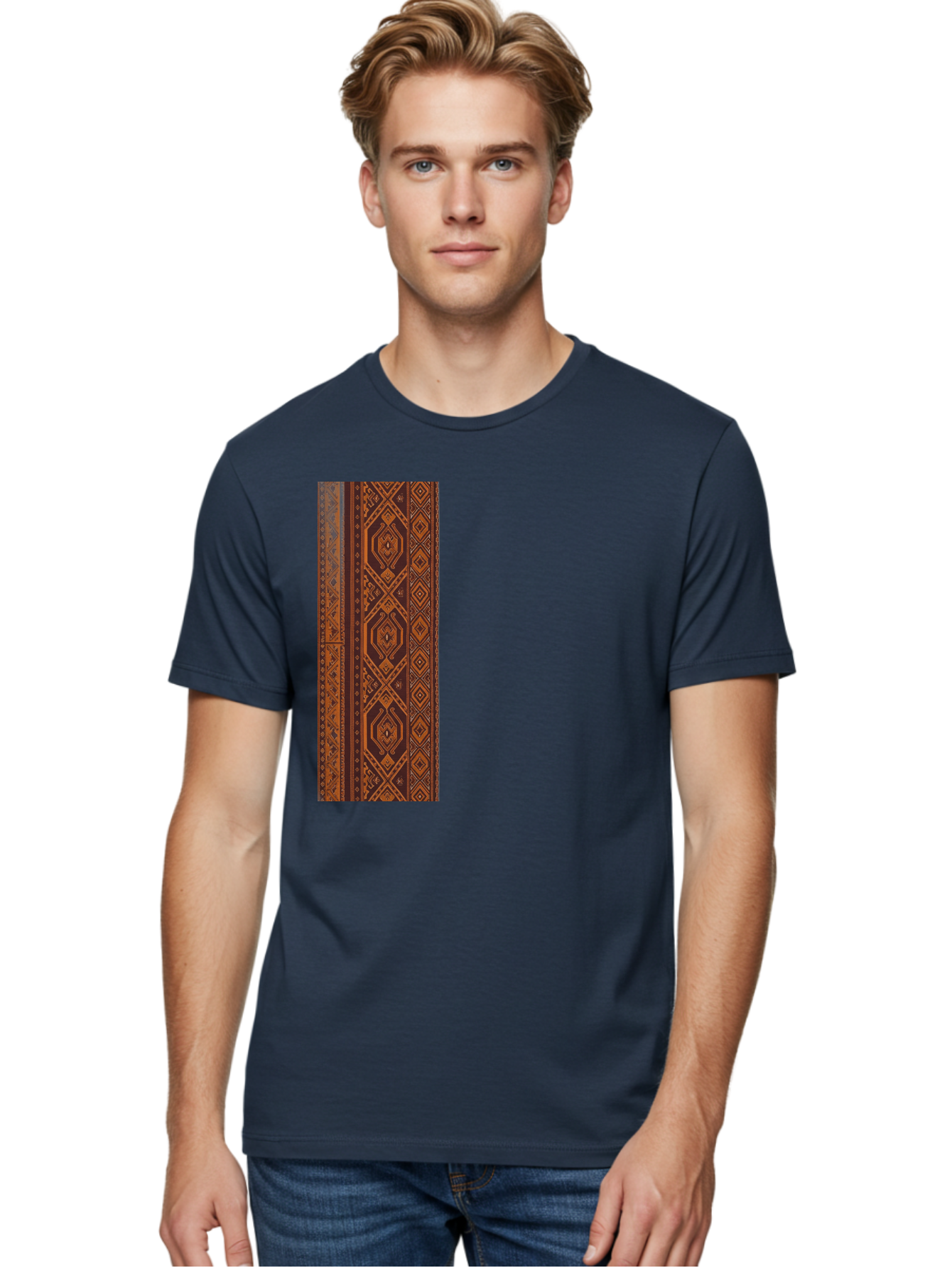 Geometric-Border Men'S Graphic Tee, 100% Cotton, Comfortable Casual Summer Wear, Machine Washable, Vintage Camera, Old Camera, Antique Camera, Black Camera, Classic Photography, Photography Equipment, Nostalgic Device, Film Camera, Camera Art Bag515