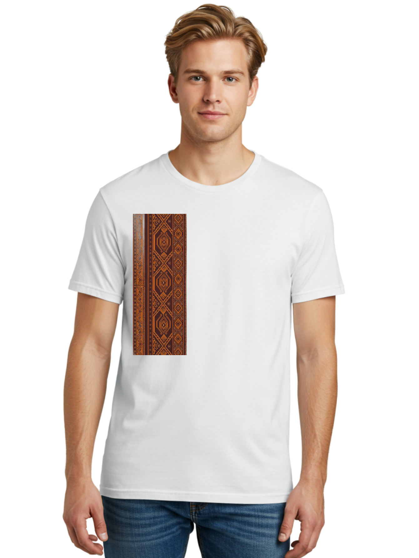 Geometric-Border Men'S Graphic Tee, 100% Cotton, Comfortable Casual Summer Wear, Machine Washable, Vintage Camera, Old Camera, Antique Camera, Black Camera, Classic Photography, Photography Equipment, Nostalgic Device, Film Camera, Camera Art Bag515