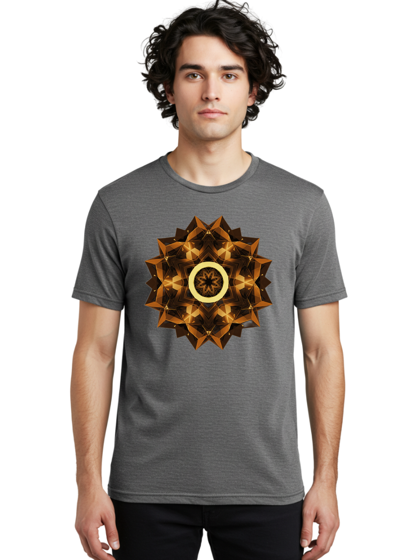 Geometric-Mandala-1 Men'S Graphic Tee, 100% Cotton, Comfortable Casual Summer Wear, Machine Washable, Vintage Camera, Old Camera, Antique Camera, Black Camera, Classic Photography, Photography Equipment, Nostalgic Device, Film Camera, Bag517