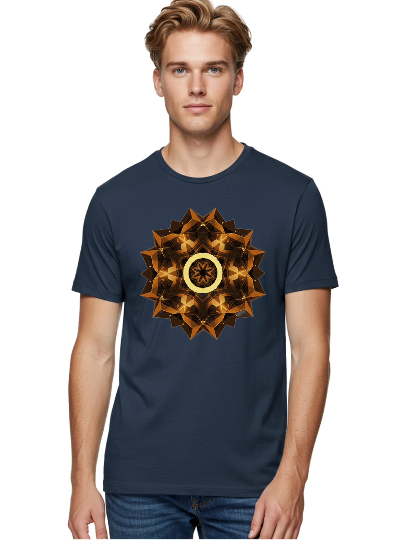 Geometric-Mandala-1 Men'S Graphic Tee, 100% Cotton, Comfortable Casual Summer Wear, Machine Washable, Vintage Camera, Old Camera, Antique Camera, Black Camera, Classic Photography, Photography Equipment, Nostalgic Device, Film Camera, Bag517