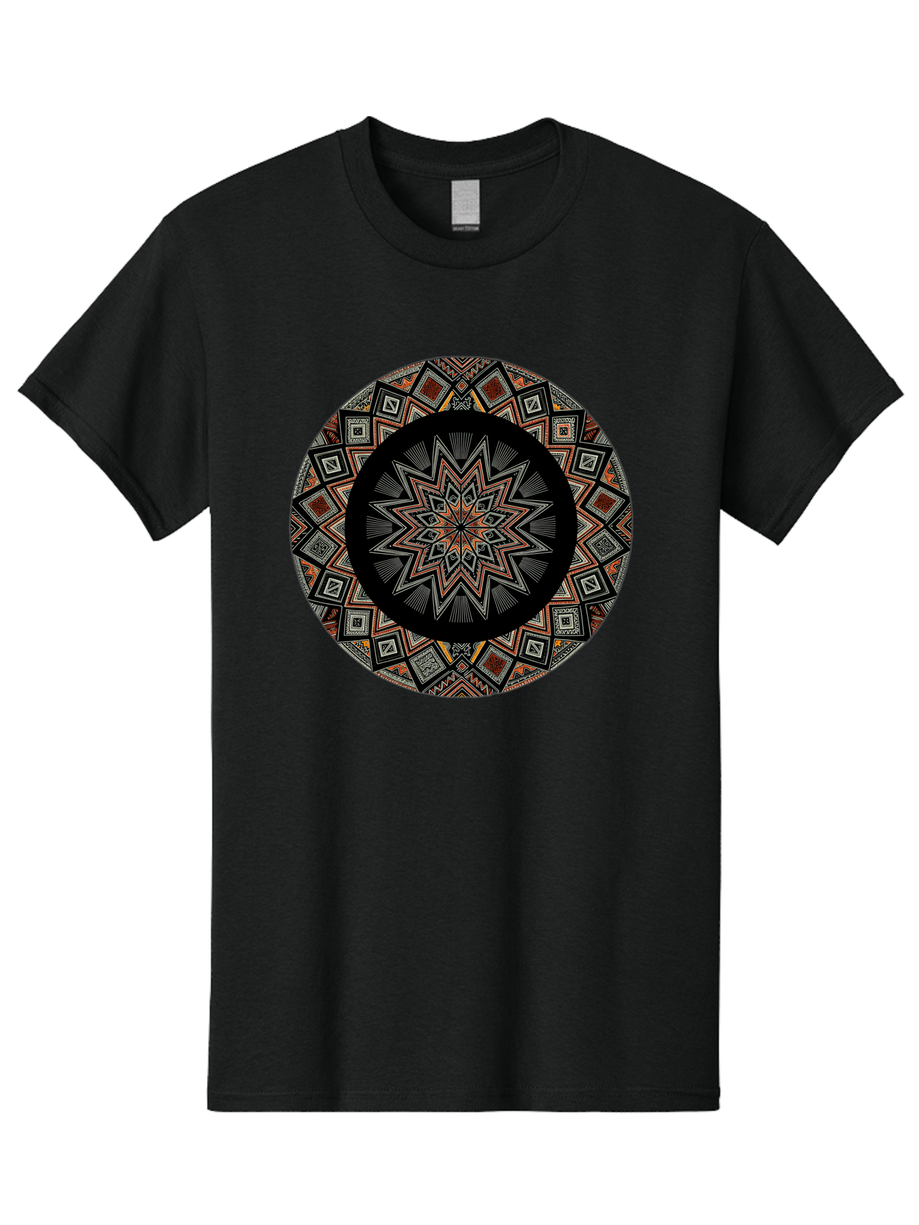 Geometric-Mandala Men'S Graphic Tee, 100% Cotton, Comfortable Casual Summer Wear, Machine Washable, Vintage Camera, Old Camera, Antique Camera, Black Camera, Classic Photography, Photography Equipment, Nostalgic Device, Film Camera, Camera Art Bag518