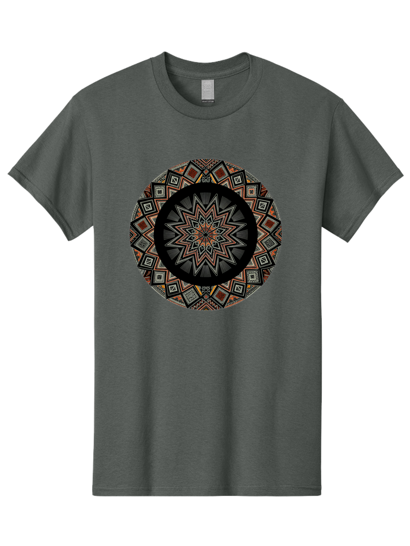 Geometric-Mandala Men'S Graphic Tee, 100% Cotton, Comfortable Casual Summer Wear, Machine Washable, Vintage Camera, Old Camera, Antique Camera, Black Camera, Classic Photography, Photography Equipment, Nostalgic Device, Film Camera, Camera Art Bag518