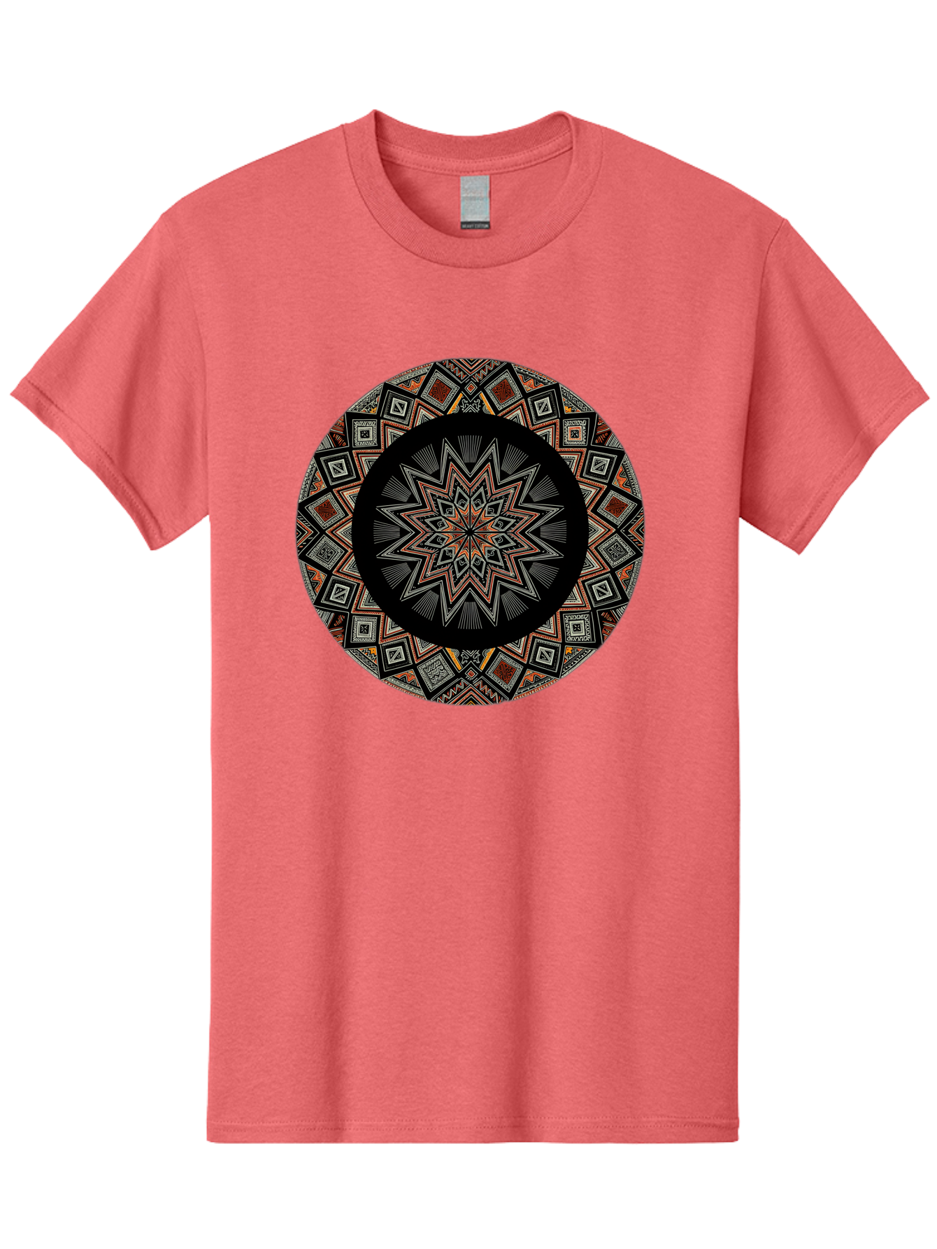Geometric-Mandala Men'S Graphic Tee, 100% Cotton, Comfortable Casual Summer Wear, Machine Washable, Vintage Camera, Old Camera, Antique Camera, Black Camera, Classic Photography, Photography Equipment, Nostalgic Device, Film Camera, Camera Art Bag518