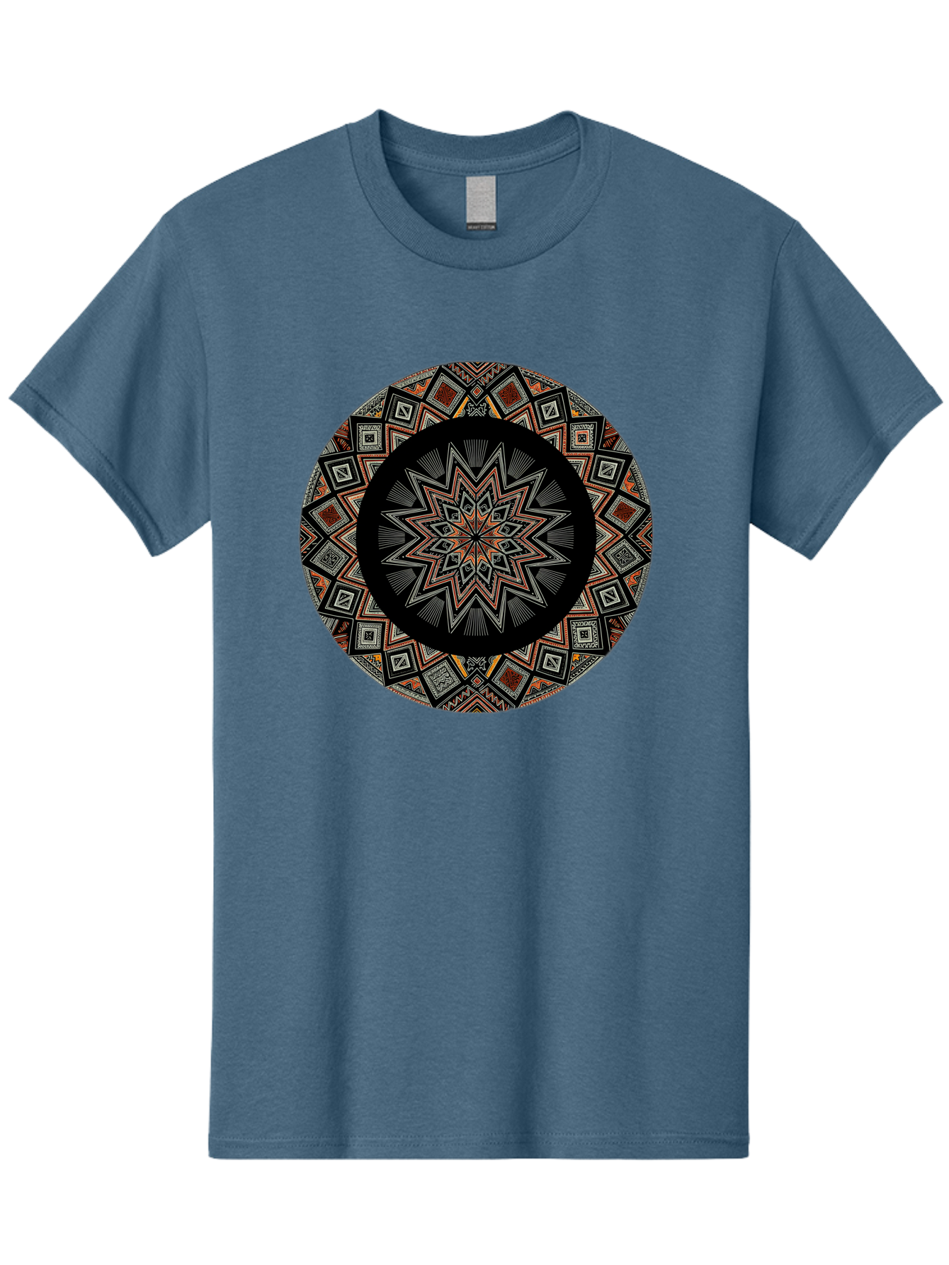 Geometric-Mandala Men'S Graphic Tee, 100% Cotton, Comfortable Casual Summer Wear, Machine Washable, Vintage Camera, Old Camera, Antique Camera, Black Camera, Classic Photography, Photography Equipment, Nostalgic Device, Film Camera, Camera Art Bag518