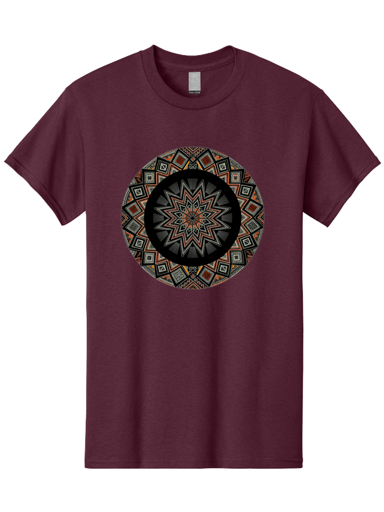 Geometric-Mandala Men'S Graphic Tee, 100% Cotton, Comfortable Casual Summer Wear, Machine Washable, Vintage Camera, Old Camera, Antique Camera, Black Camera, Classic Photography, Photography Equipment, Nostalgic Device, Film Camera, Camera Art Bag518
