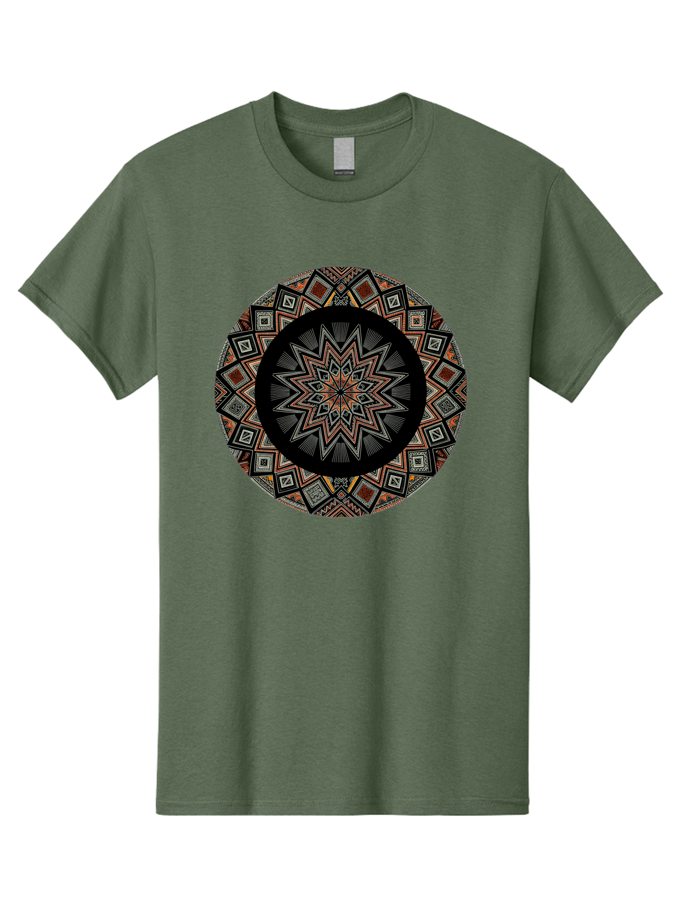 Geometric-Mandala Men'S Graphic Tee, 100% Cotton, Comfortable Casual Summer Wear, Machine Washable, Vintage Camera, Old Camera, Antique Camera, Black Camera, Classic Photography, Photography Equipment, Nostalgic Device, Film Camera, Camera Art Bag518