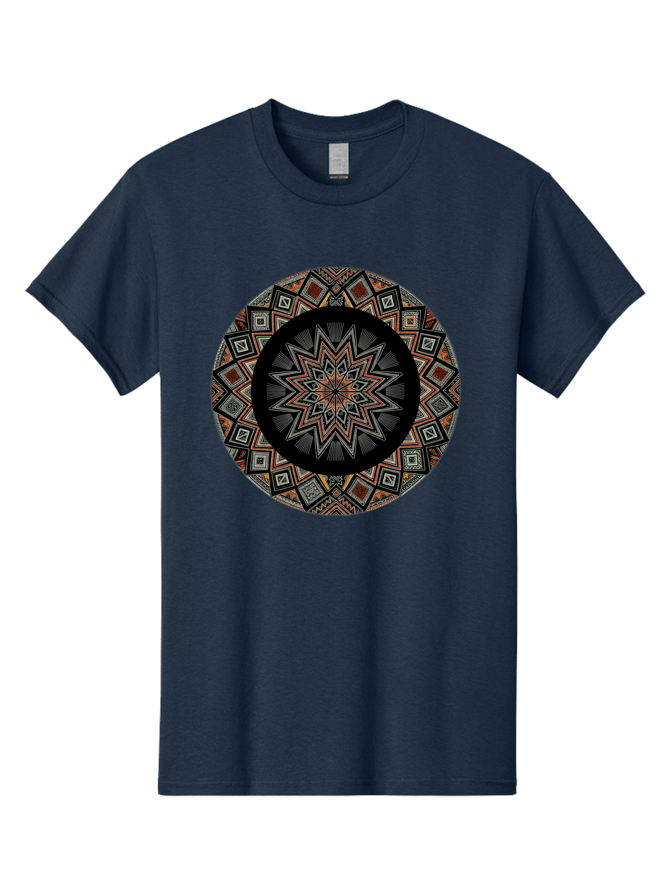 Geometric-Mandala Men'S Graphic Tee, 100% Cotton, Comfortable Casual Summer Wear, Machine Washable, Vintage Camera, Old Camera, Antique Camera, Black Camera, Classic Photography, Photography Equipment, Nostalgic Device, Film Camera, Camera Art Bag518