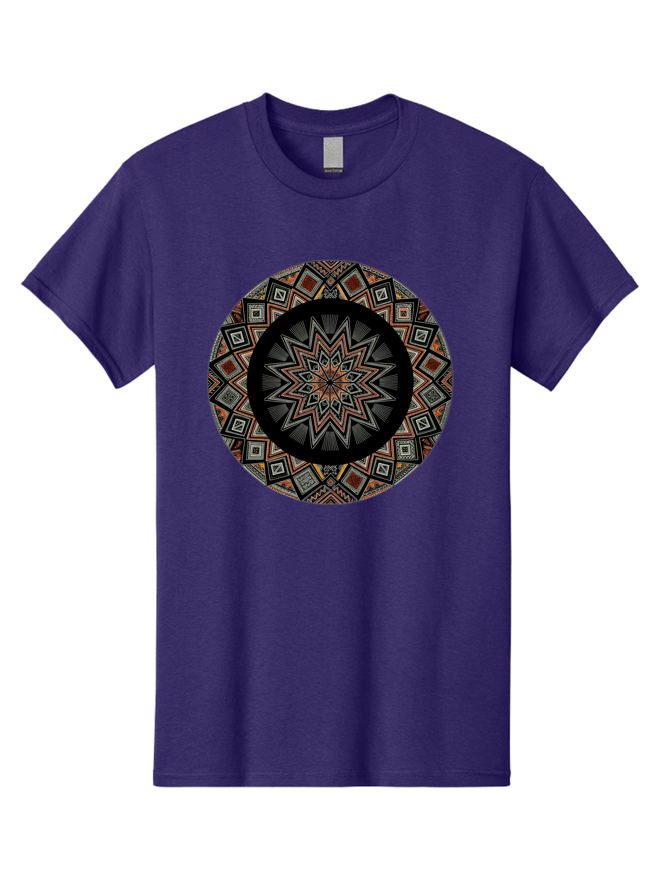 Geometric-Mandala Men'S Graphic Tee, 100% Cotton, Comfortable Casual Summer Wear, Machine Washable, Vintage Camera, Old Camera, Antique Camera, Black Camera, Classic Photography, Photography Equipment, Nostalgic Device, Film Camera, Camera Art Bag518