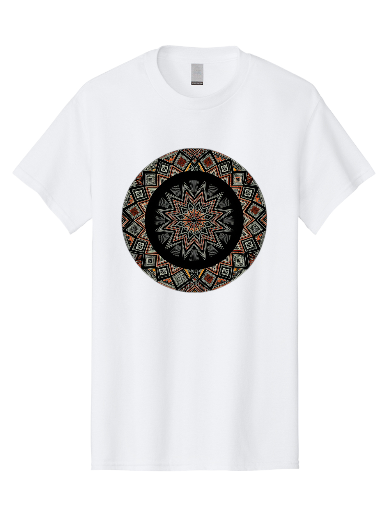 Geometric-Mandala Men'S Graphic Tee, 100% Cotton, Comfortable Casual Summer Wear, Machine Washable, Vintage Camera, Old Camera, Antique Camera, Black Camera, Classic Photography, Photography Equipment, Nostalgic Device, Film Camera, Camera Art Bag518