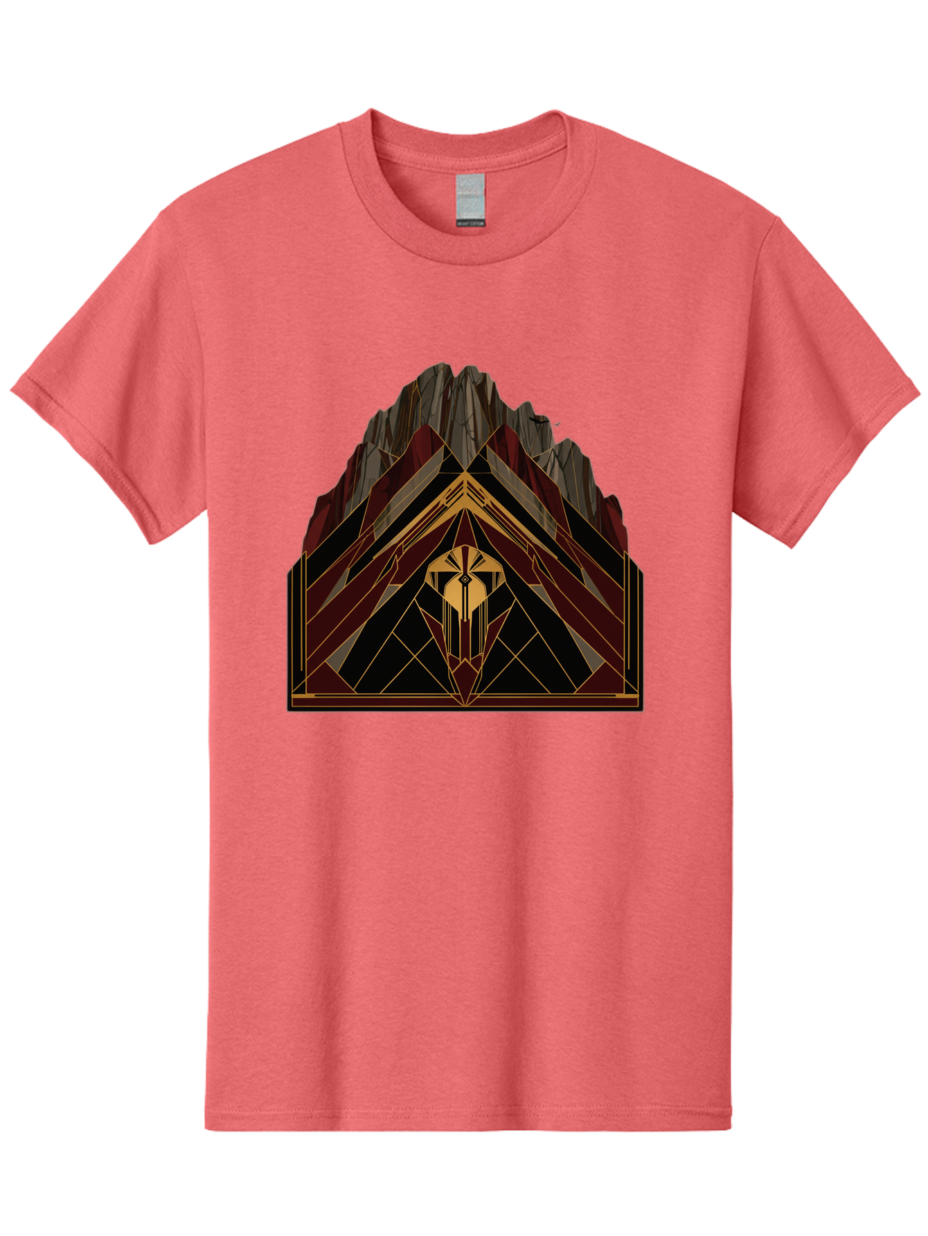 Geometric-Mountain-Design Men'S Graphic Tee, 100% Cotton, Comfortable Casual Summer Wear, Machine Washable, Vintage Camera, Old Camera, Antique Camera, Black Camera, Classic Photography, Photography Equipment, Nostalgic Device, Film Camera, Bag519