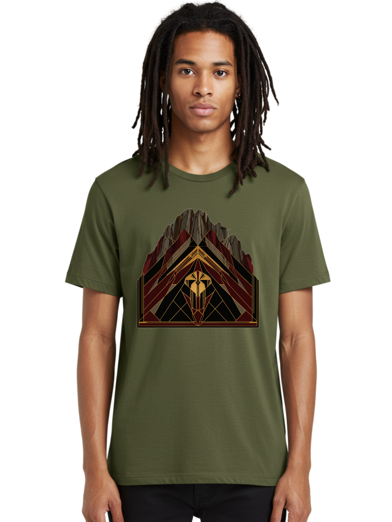 Geometric-Mountain-Design Men'S Graphic Tee, 100% Cotton, Comfortable Casual Summer Wear, Machine Washable, Vintage Camera, Old Camera, Antique Camera, Black Camera, Classic Photography, Photography Equipment, Nostalgic Device, Film Camera, Bag519
