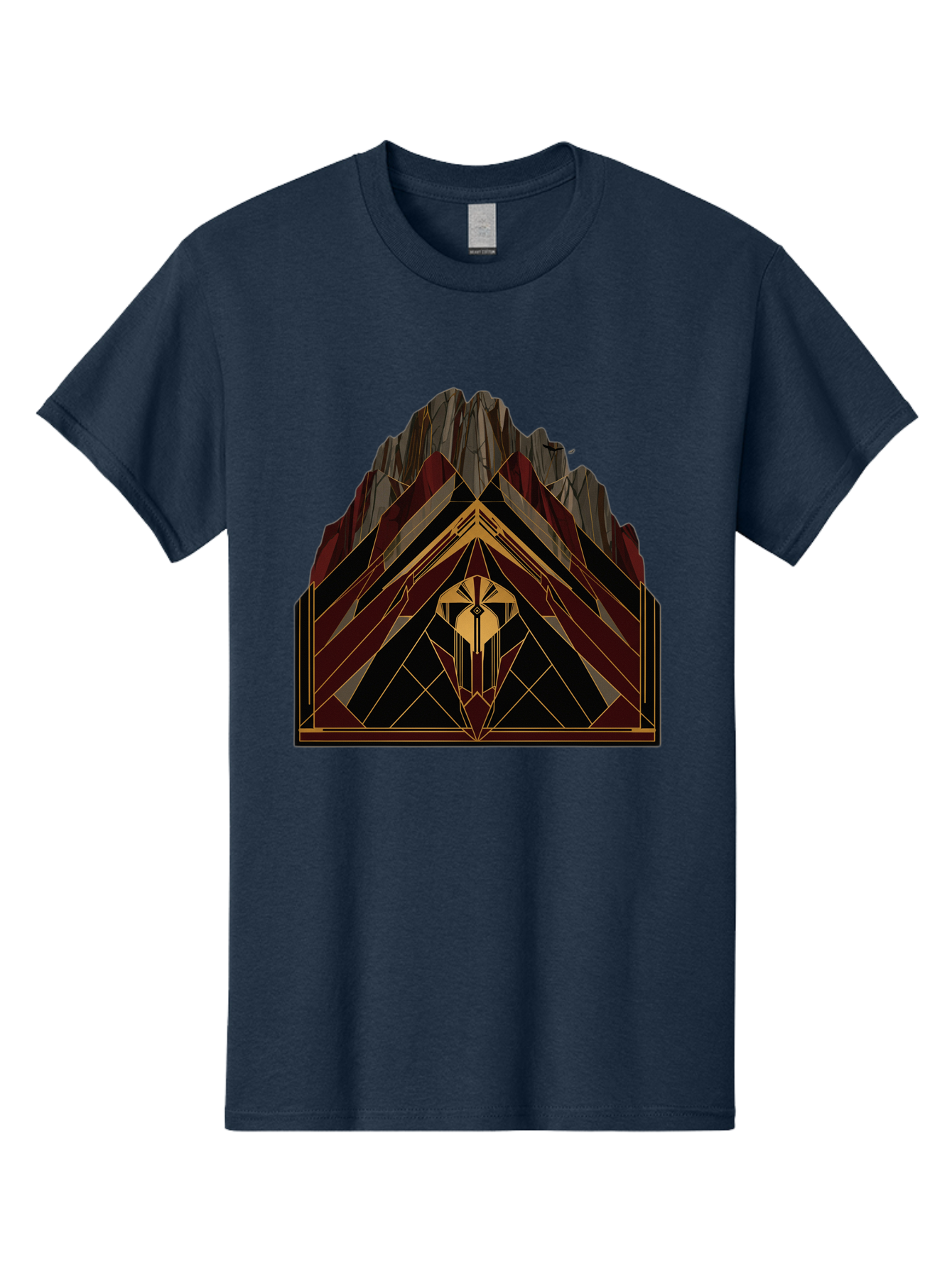 Geometric-Mountain-Design Men'S Graphic Tee, 100% Cotton, Comfortable Casual Summer Wear, Machine Washable, Vintage Camera, Old Camera, Antique Camera, Black Camera, Classic Photography, Photography Equipment, Nostalgic Device, Film Camera, Bag519