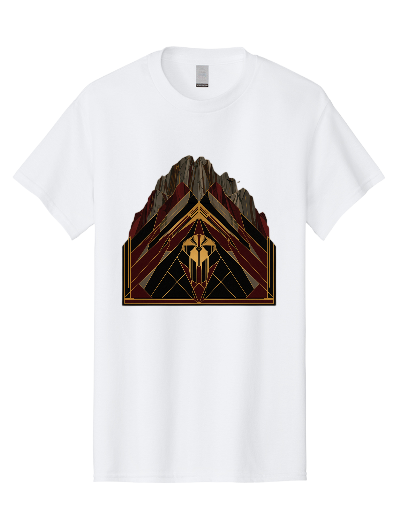 Geometric-Mountain-Design Men'S Graphic Tee, 100% Cotton, Comfortable Casual Summer Wear, Machine Washable, Vintage Camera, Old Camera, Antique Camera, Black Camera, Classic Photography, Photography Equipment, Nostalgic Device, Film Camera, Bag519