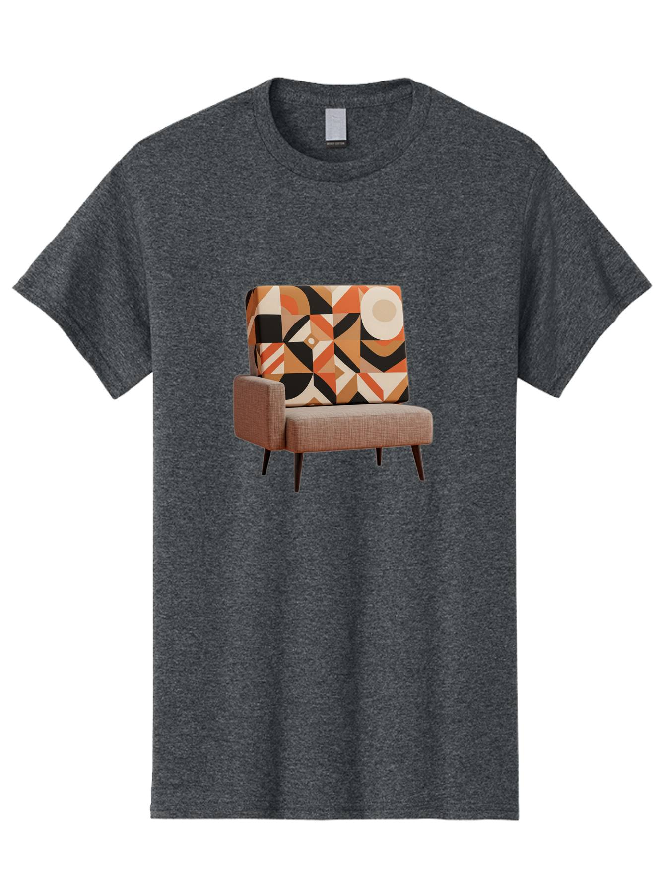Geometric-Pattern-Chair Men'S Graphic Tee, 100% Cotton, Comfortable Casual Summer Wear, Machine Washable, Vintage Camera, Old Camera, Antique Camera, Black Camera, Classic Photography, Photography Equipment, Nostalgic Device, Film Camera, Bag520