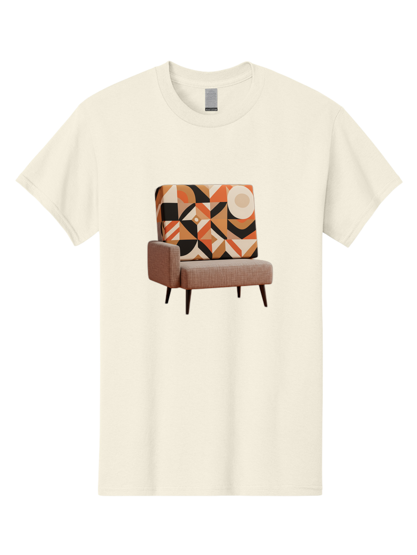 Geometric-Pattern-Chair Men'S Graphic Tee, 100% Cotton, Comfortable Casual Summer Wear, Machine Washable, Vintage Camera, Old Camera, Antique Camera, Black Camera, Classic Photography, Photography Equipment, Nostalgic Device, Film Camera, Bag520