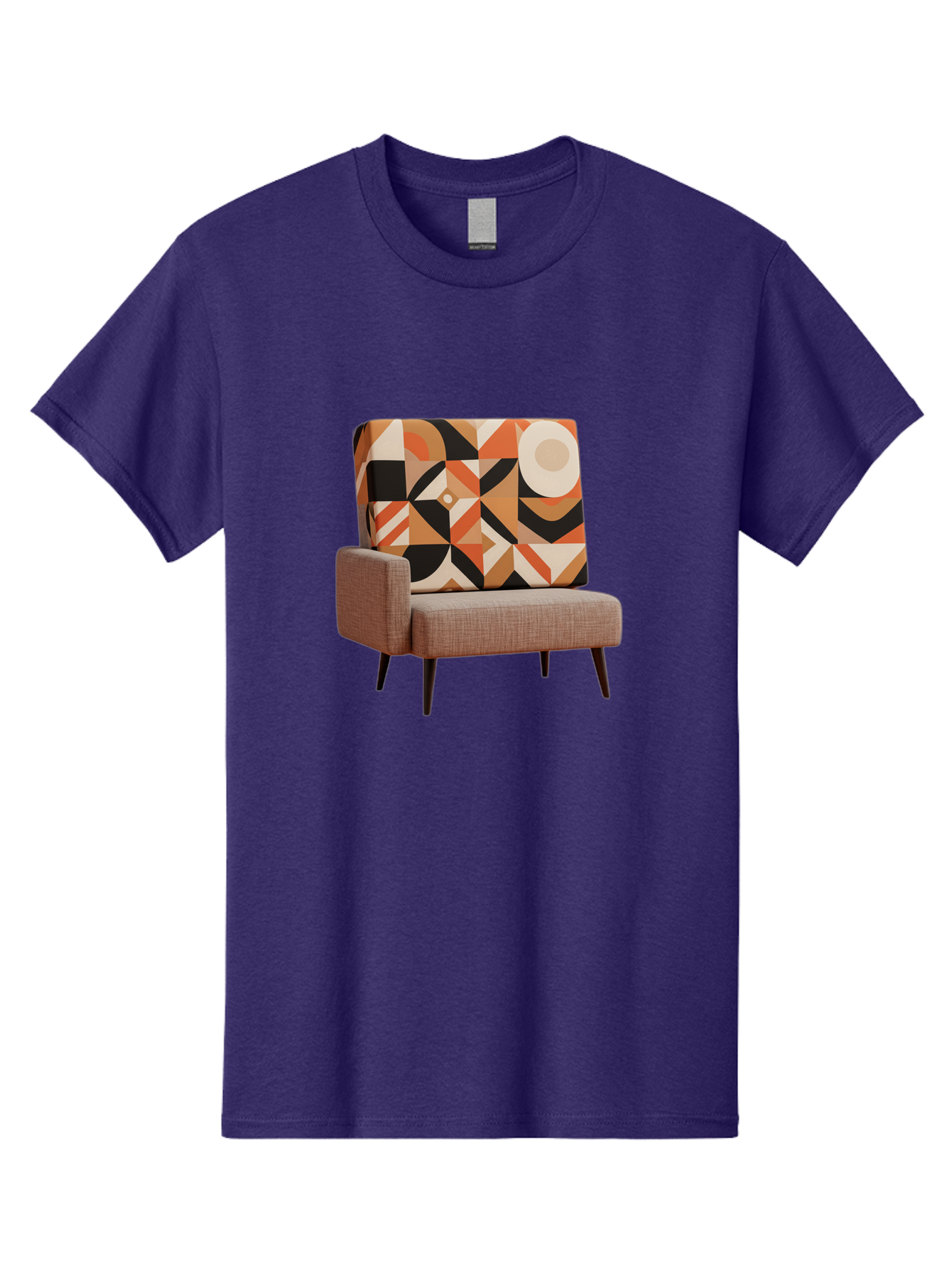Geometric-Pattern-Chair Men'S Graphic Tee, 100% Cotton, Comfortable Casual Summer Wear, Machine Washable, Vintage Camera, Old Camera, Antique Camera, Black Camera, Classic Photography, Photography Equipment, Nostalgic Device, Film Camera, Bag520