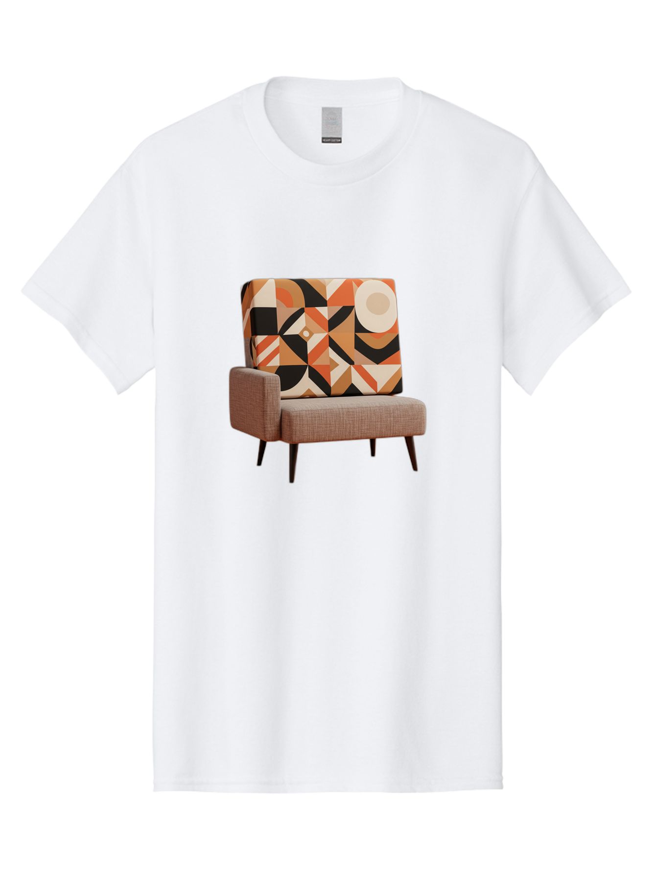 Geometric-Pattern-Chair Men'S Graphic Tee, 100% Cotton, Comfortable Casual Summer Wear, Machine Washable, Vintage Camera, Old Camera, Antique Camera, Black Camera, Classic Photography, Photography Equipment, Nostalgic Device, Film Camera, Bag520