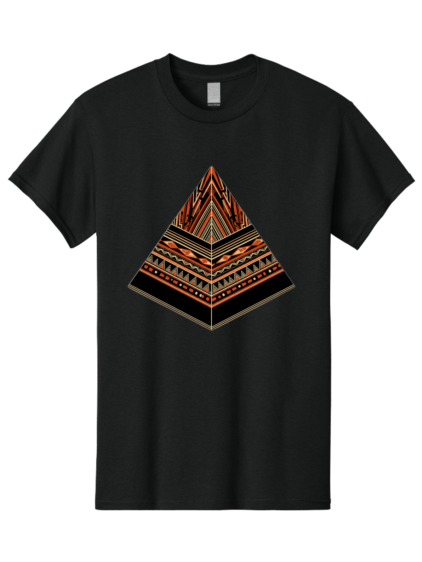 Geometric-Pyramid Men'S Graphic Tee, 100% Cotton, Comfortable Casual Summer Wear, Machine Washable, Vintage Camera, Old Camera, Antique Camera, Black Camera, Classic Photography, Photography Equipment, Nostalgic Device, Film Camera, Camera Art Bag521