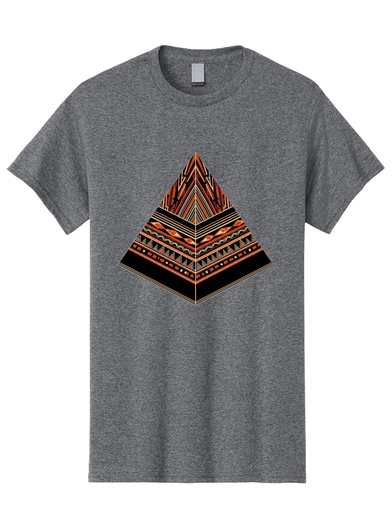 Geometric-Pyramid Men'S Graphic Tee, 100% Cotton, Comfortable Casual Summer Wear, Machine Washable, Vintage Camera, Old Camera, Antique Camera, Black Camera, Classic Photography, Photography Equipment, Nostalgic Device, Film Camera, Camera Art Bag521