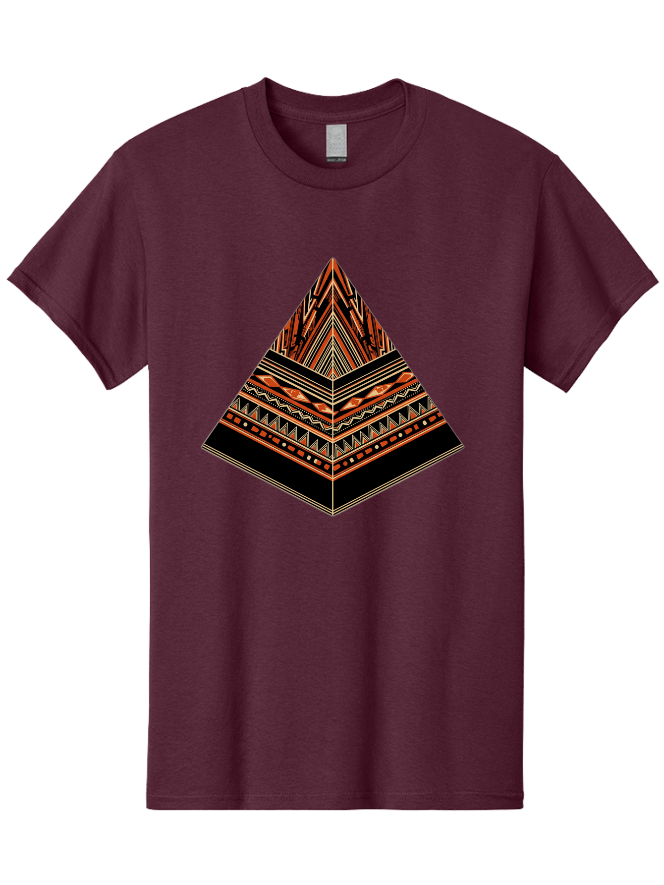 Geometric-Pyramid Men'S Graphic Tee, 100% Cotton, Comfortable Casual Summer Wear, Machine Washable, Vintage Camera, Old Camera, Antique Camera, Black Camera, Classic Photography, Photography Equipment, Nostalgic Device, Film Camera, Camera Art Bag521