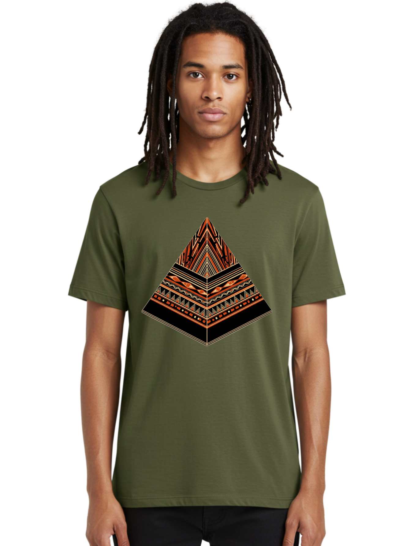 Geometric-Pyramid Men'S Graphic Tee, 100% Cotton, Comfortable Casual Summer Wear, Machine Washable, Vintage Camera, Old Camera, Antique Camera, Black Camera, Classic Photography, Photography Equipment, Nostalgic Device, Film Camera, Camera Art Bag521