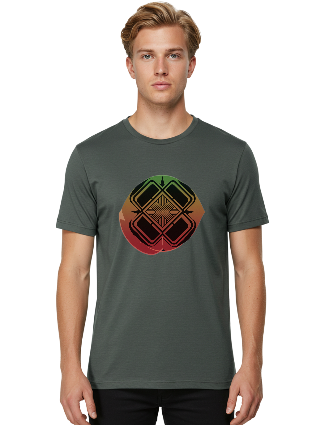 Geometric-Shape-Logo Men'S Graphic Tee, 100% Cotton, Comfortable Casual Summer Wear, Machine Washable, Vintage Camera, Old Camera, Antique Camera, Black Camera, Classic Photography, Photography Equipment, Nostalgic Device, Film Camera, Bag522
