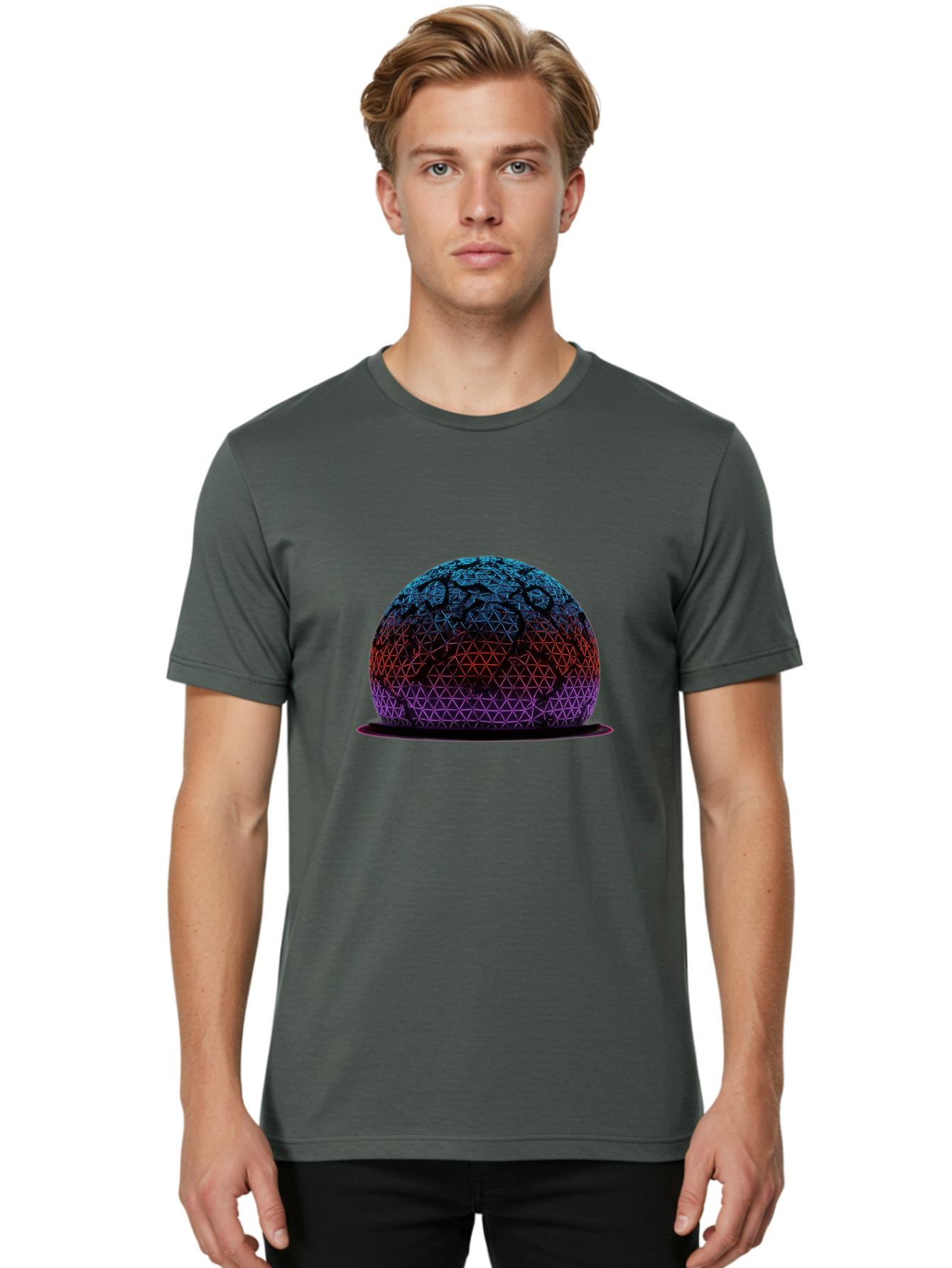 Geometric-Sphere Men'S Graphic Tee, 100% Cotton, Comfortable Casual Summer Wear, Machine Washable, Vintage Camera, Old Camera, Antique Camera, Black Camera, Classic Photography, Photography Equipment, Nostalgic Device, Film Camera, Camera Art Bag524