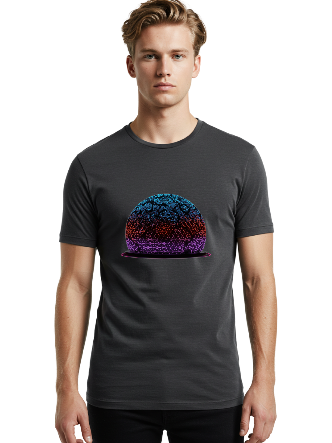 Geometric-Sphere Men'S Graphic Tee, 100% Cotton, Comfortable Casual Summer Wear, Machine Washable, Vintage Camera, Old Camera, Antique Camera, Black Camera, Classic Photography, Photography Equipment, Nostalgic Device, Film Camera, Camera Art Bag524