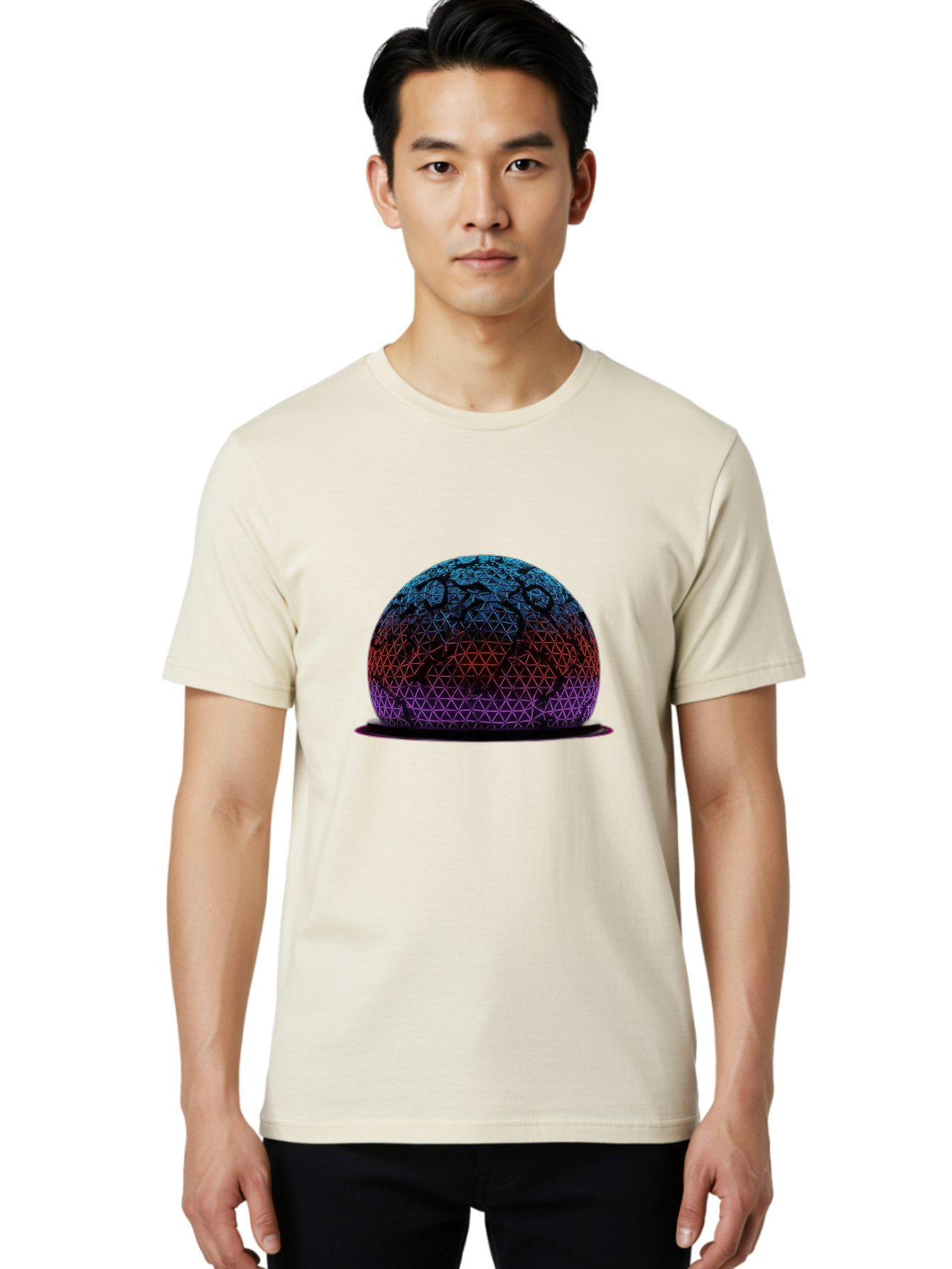 Geometric-Sphere Men'S Graphic Tee, 100% Cotton, Comfortable Casual Summer Wear, Machine Washable, Vintage Camera, Old Camera, Antique Camera, Black Camera, Classic Photography, Photography Equipment, Nostalgic Device, Film Camera, Camera Art Bag524