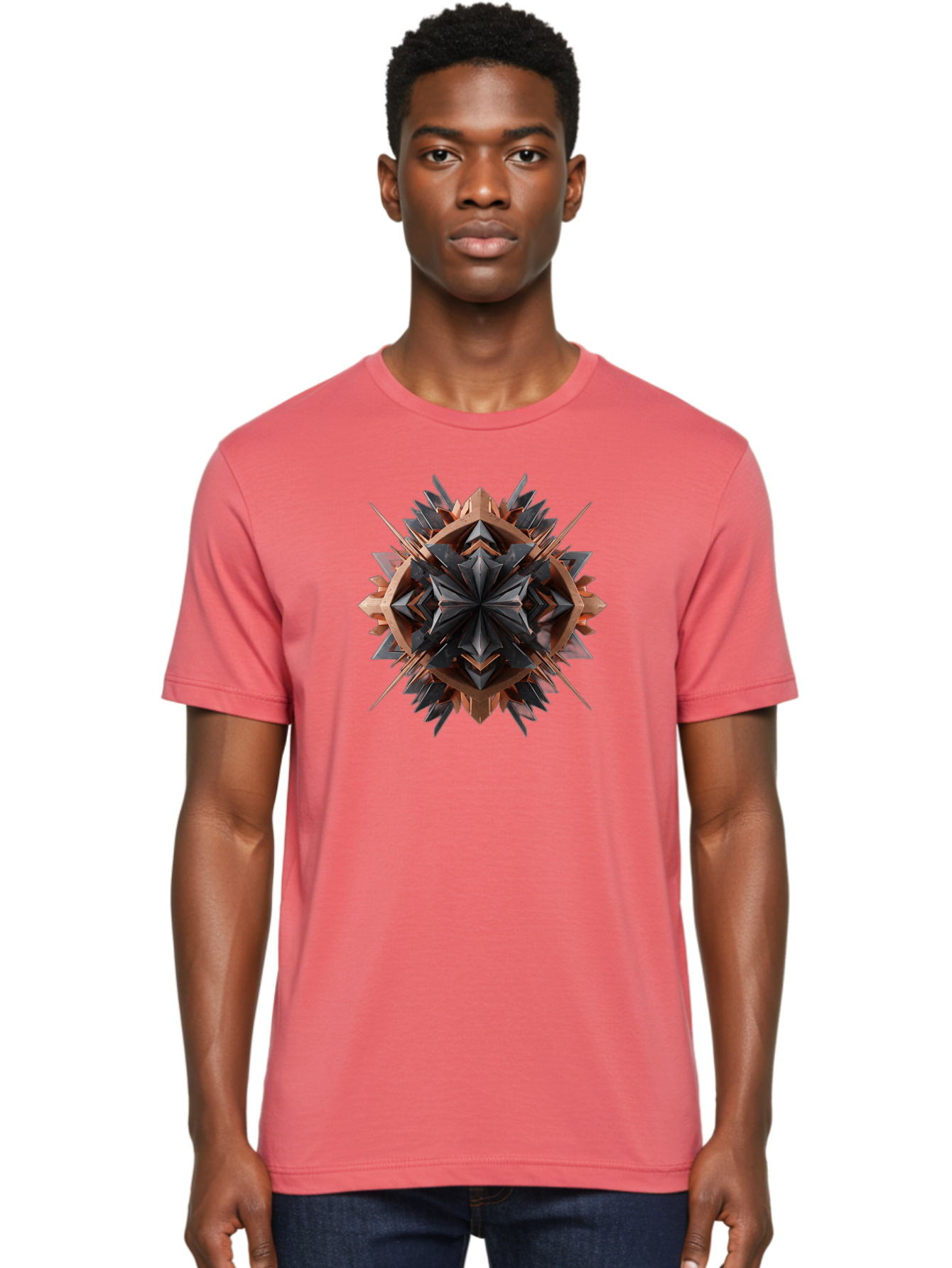 Geometric-Star-1 Men'S Graphic Tee, 100% Cotton, Comfortable Casual Summer Wear, Machine Washable, Vintage Camera, Old Camera, Antique Camera, Black Camera, Classic Photography, Photography Equipment, Nostalgic Device, Film Camera, Camera Art Bag525