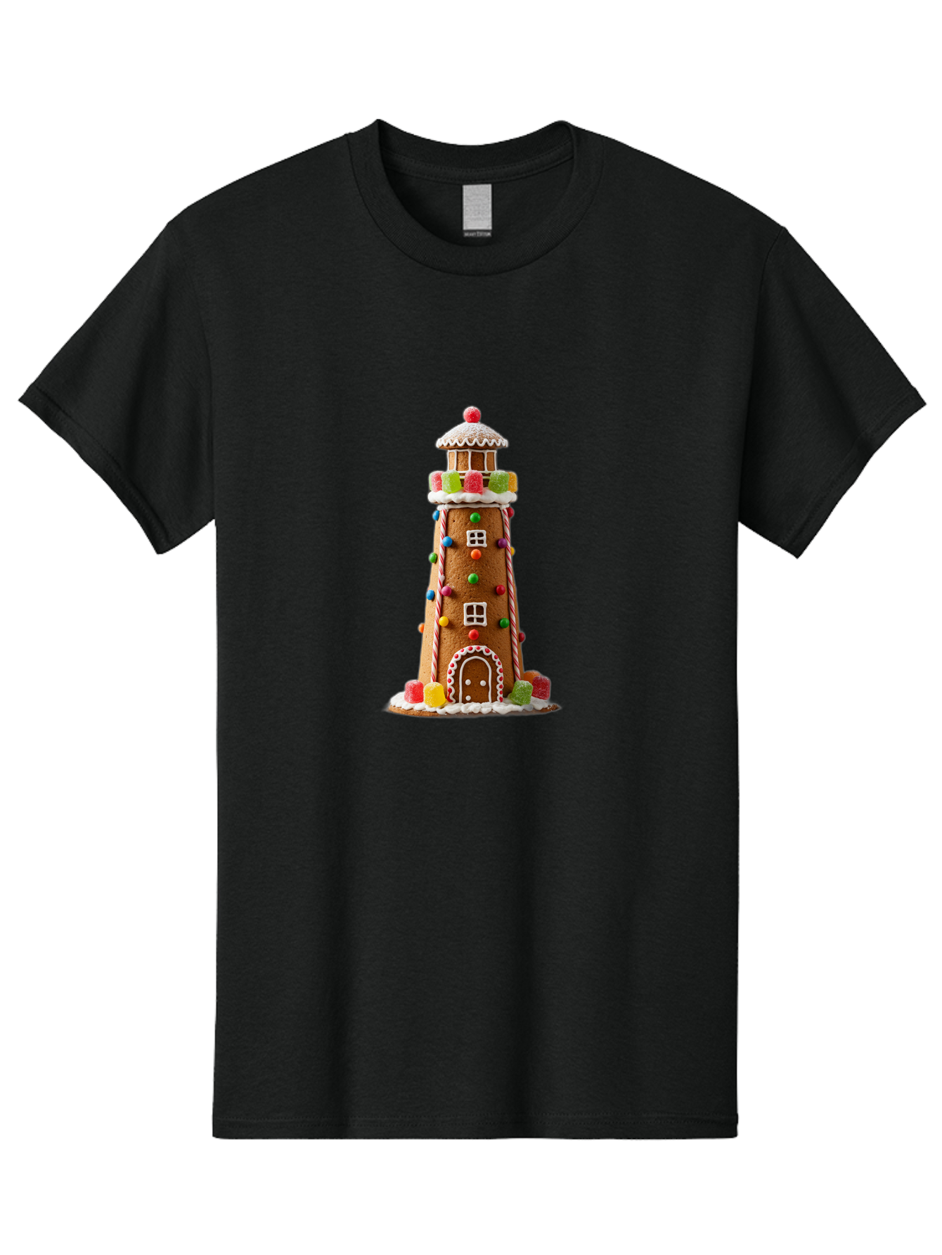 Gingerbread-Lighthouse Men'S Graphic Tee, 100% Cotton, Comfortable Casual Summer Wear, Machine Washable, Vintage Camera, Old Camera, Antique Camera, Black Camera, Classic Photography, Photography Equipment, Nostalgic Device, Film Camera, Bag528
