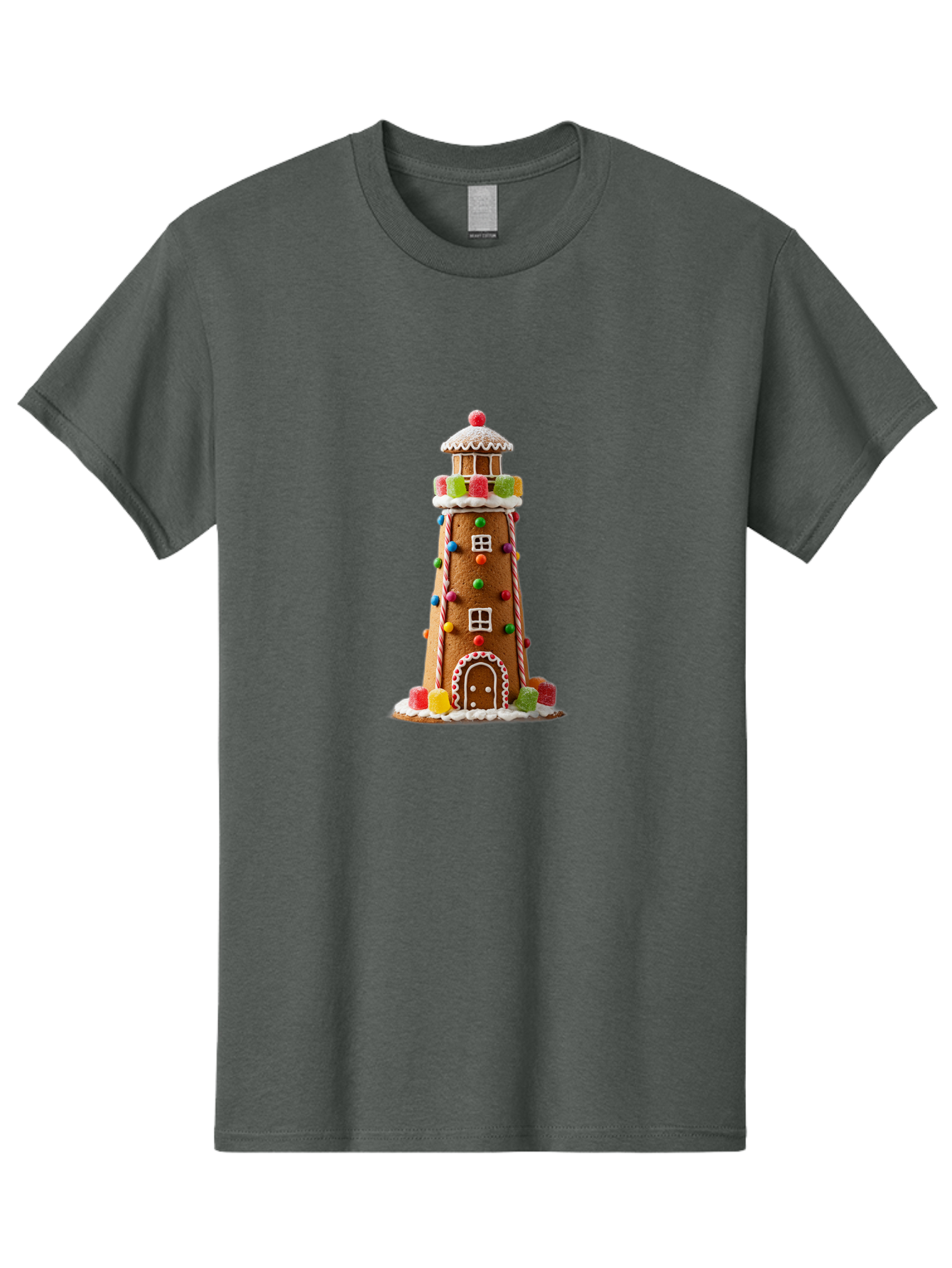 Gingerbread-Lighthouse Men'S Graphic Tee, 100% Cotton, Comfortable Casual Summer Wear, Machine Washable, Vintage Camera, Old Camera, Antique Camera, Black Camera, Classic Photography, Photography Equipment, Nostalgic Device, Film Camera, Bag528