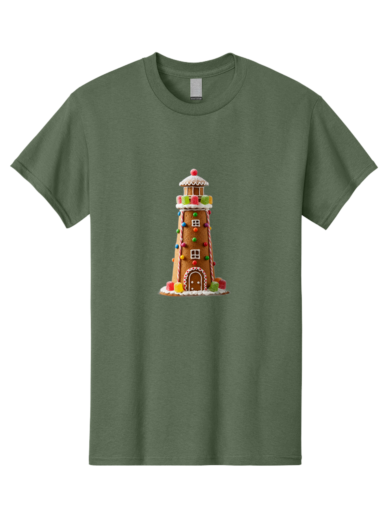 Gingerbread-Lighthouse Men'S Graphic Tee, 100% Cotton, Comfortable Casual Summer Wear, Machine Washable, Vintage Camera, Old Camera, Antique Camera, Black Camera, Classic Photography, Photography Equipment, Nostalgic Device, Film Camera, Bag528