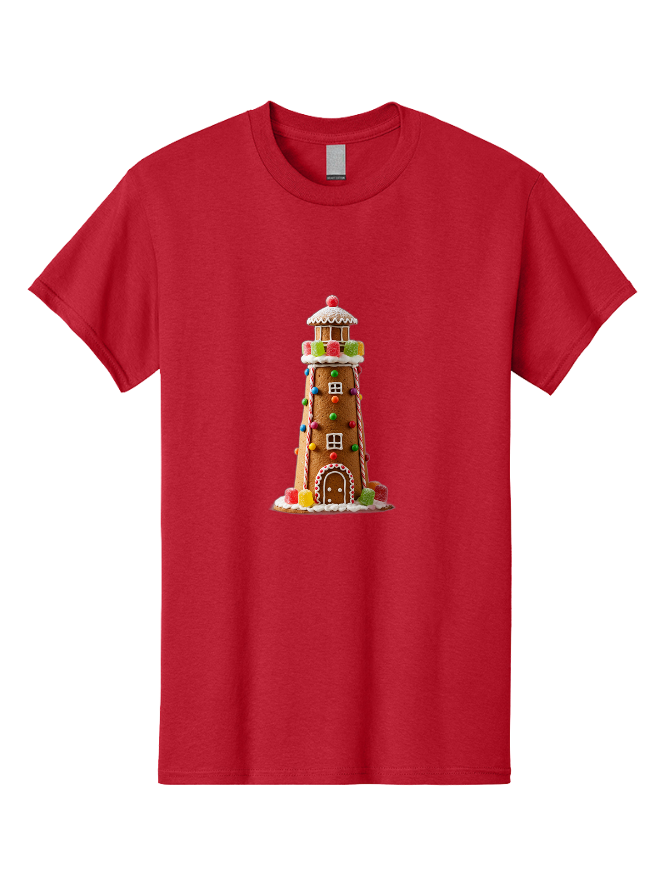 Gingerbread-Lighthouse Men'S Graphic Tee, 100% Cotton, Comfortable Casual Summer Wear, Machine Washable, Vintage Camera, Old Camera, Antique Camera, Black Camera, Classic Photography, Photography Equipment, Nostalgic Device, Film Camera, Bag528