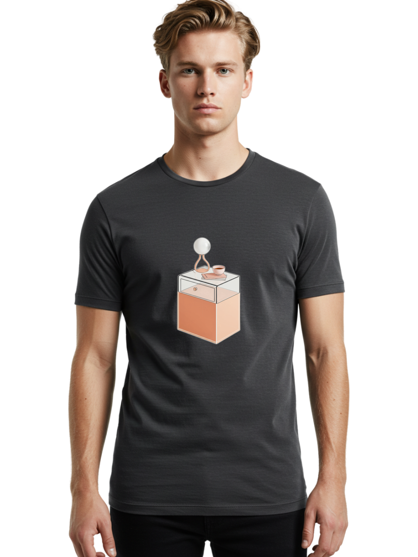 Glass-Nightstand Men'S Graphic Tee, 100% Cotton, Comfortable Casual Summer Wear, Machine Washable, Vintage Camera, Old Camera, Antique Camera, Black Camera, Classic Photography, Photography Equipment, Nostalgic Device, Film Camera, Camera Art Bag530