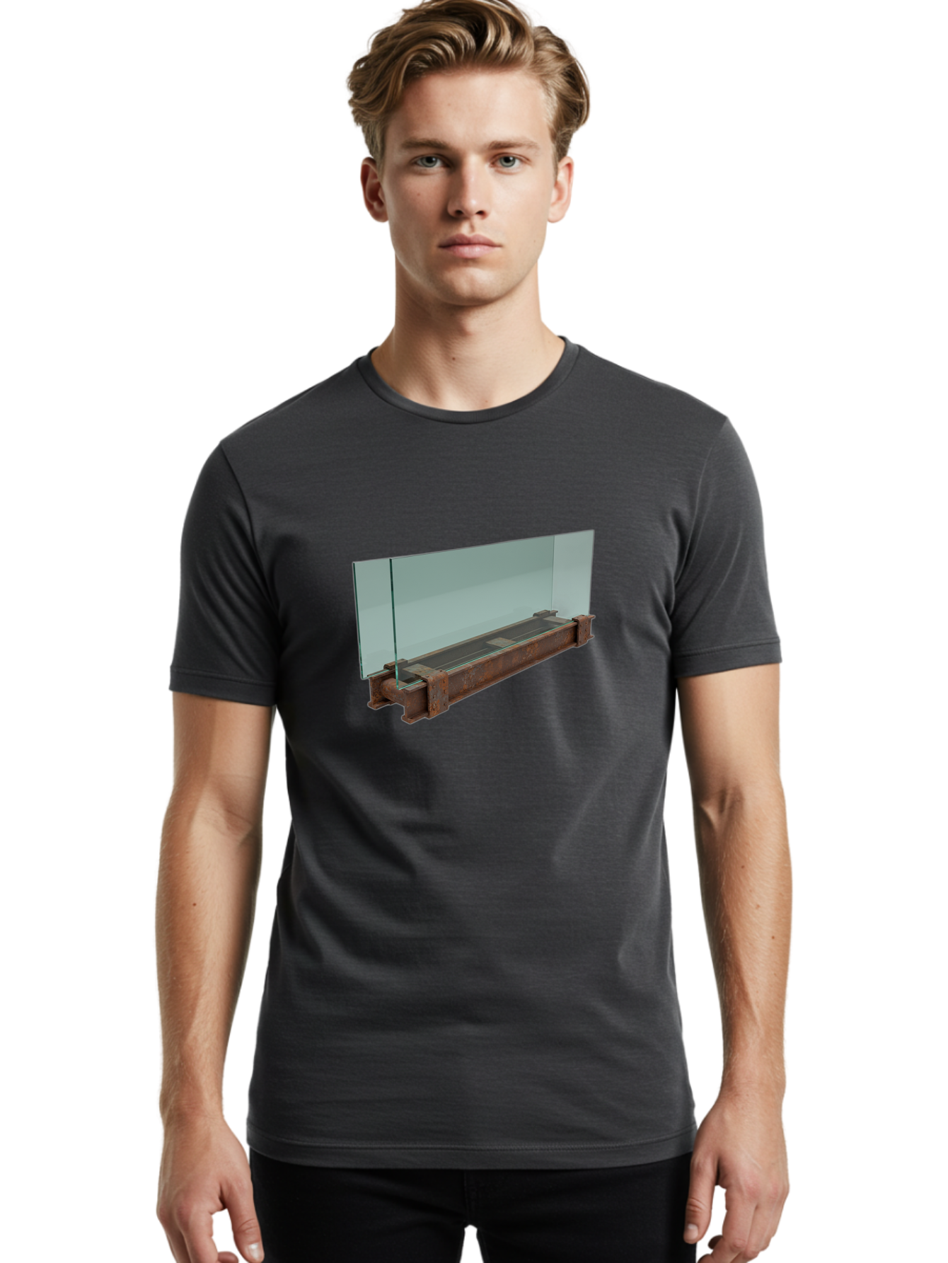 Glass-Panels-On-Metal-Base Men'S Graphic Tee, 100% Cotton, Comfortable Casual Summer Wear, Machine Washable, Vintage Camera, Old Camera, Antique Camera, Black Camera, Classic Photography, Photography Equipment, Nostalgic Device, Film Camera, Bag531